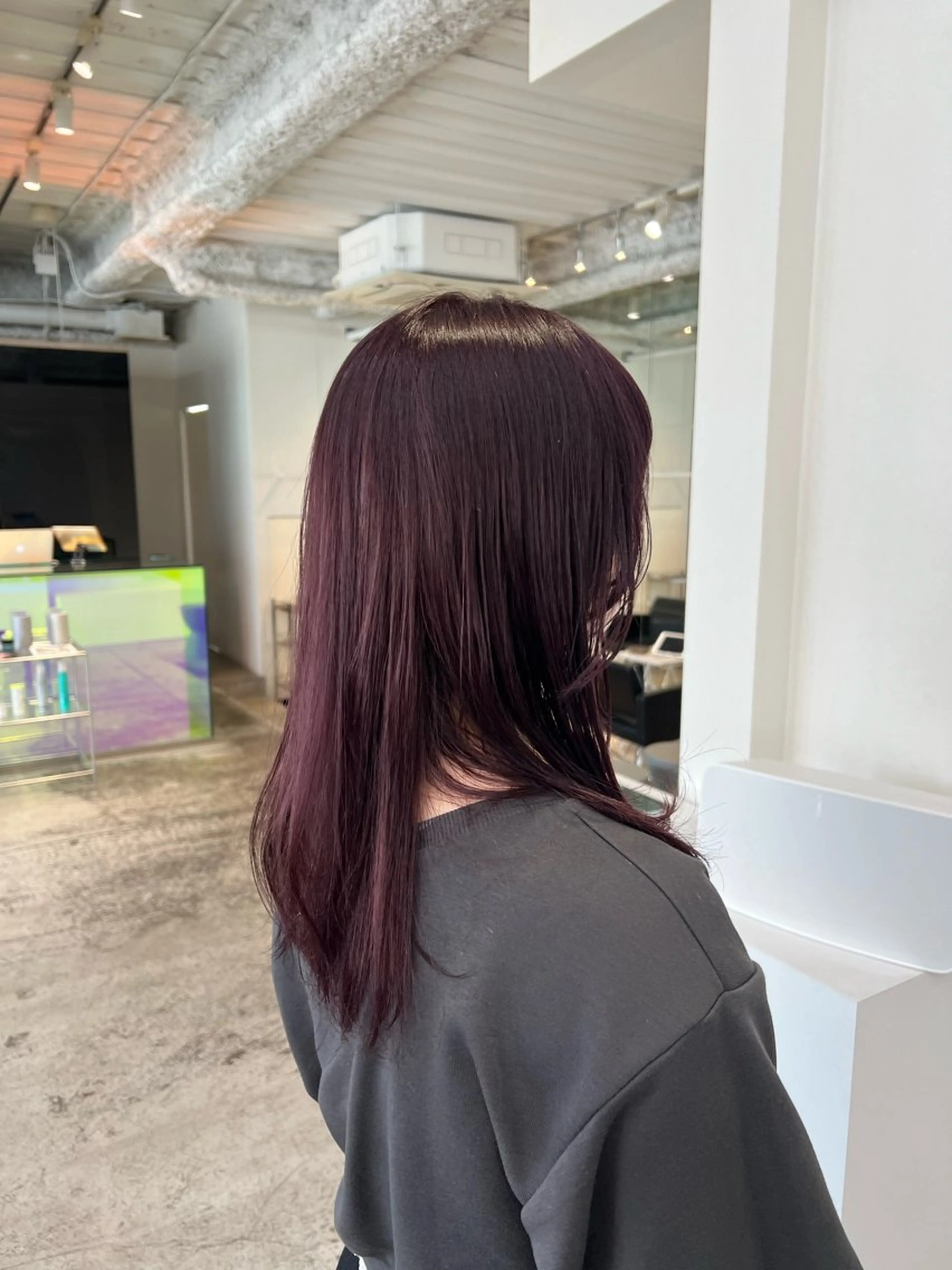 ミディアム カラー ラベンダーカラー ヘアカラー AmiLi HONOKAのヘアスタイル