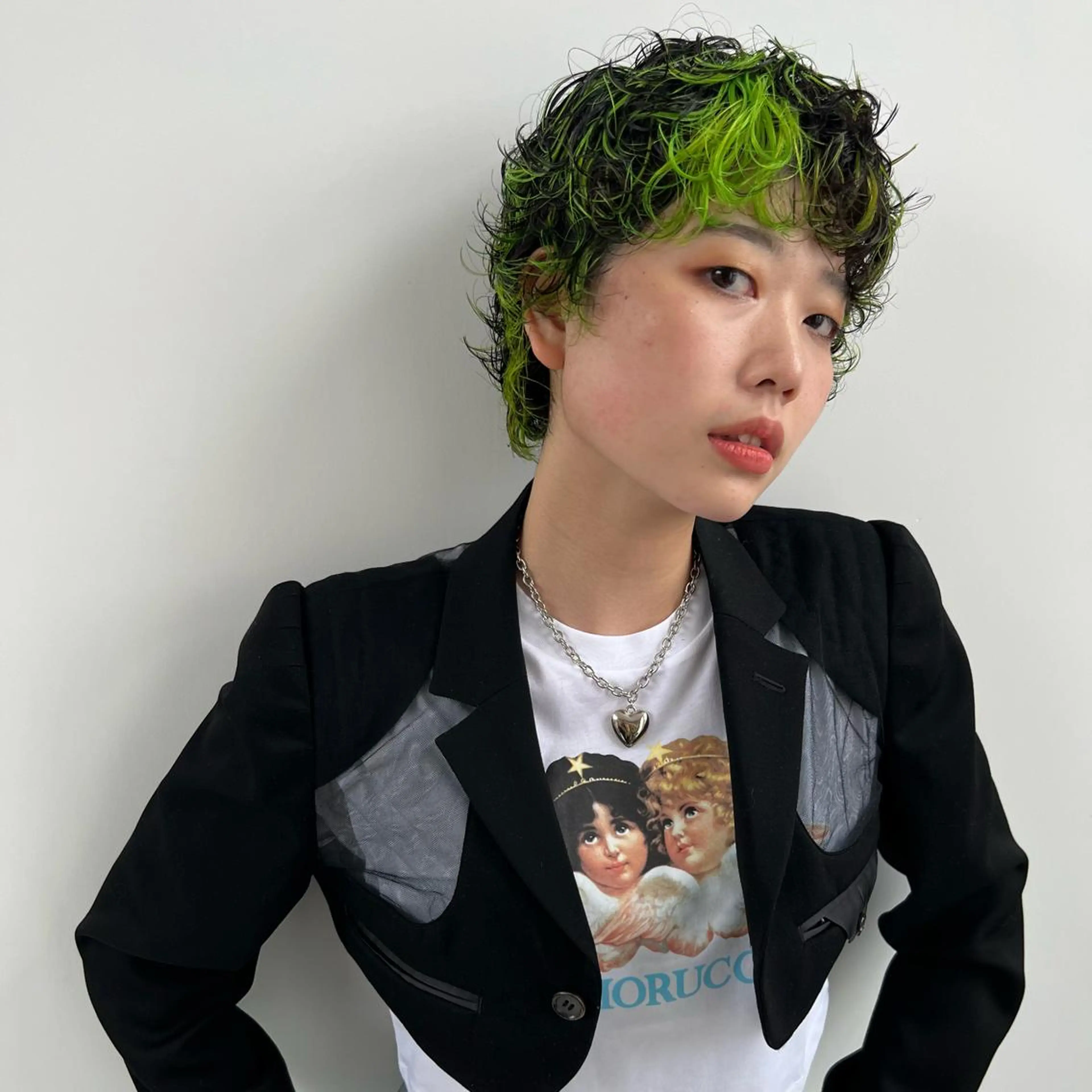 ショート パーマ ハイライト Ryo リョウのヘアスタイル