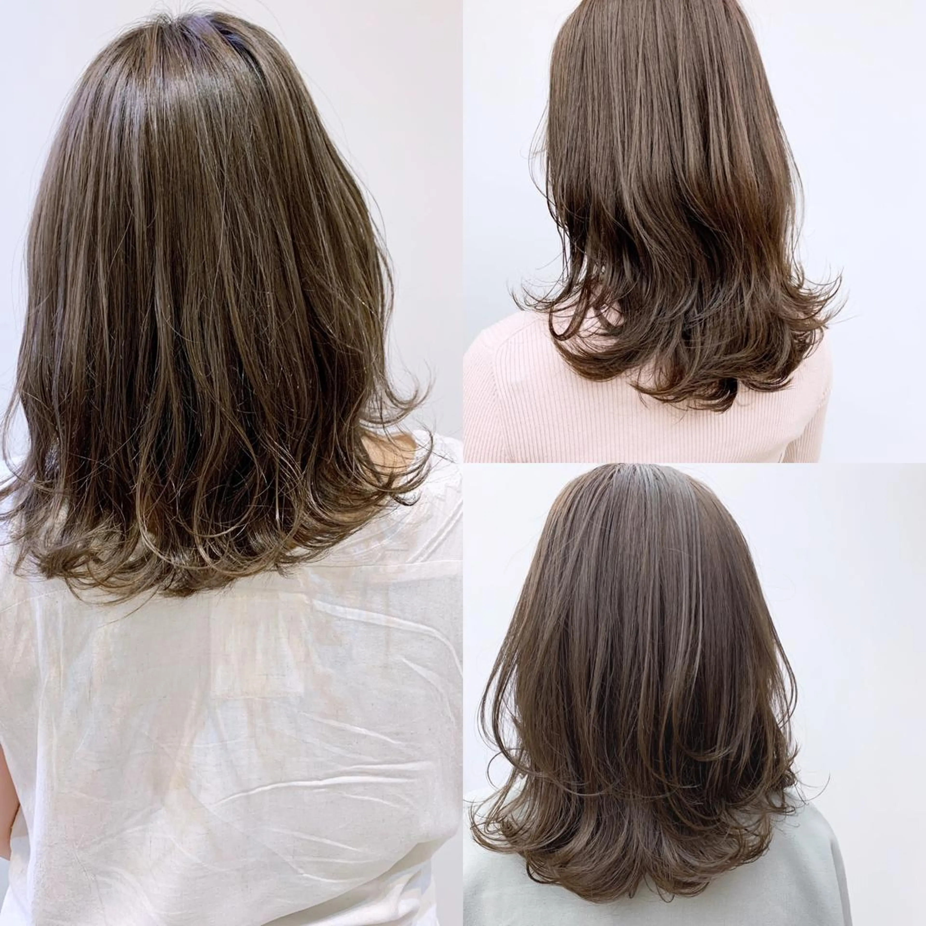 ミディアム カラー ブリーチ 透明感カラー 韓国風ヘア トリートメント fhami 店長 髪質改善 DAITOのヘアスタイル