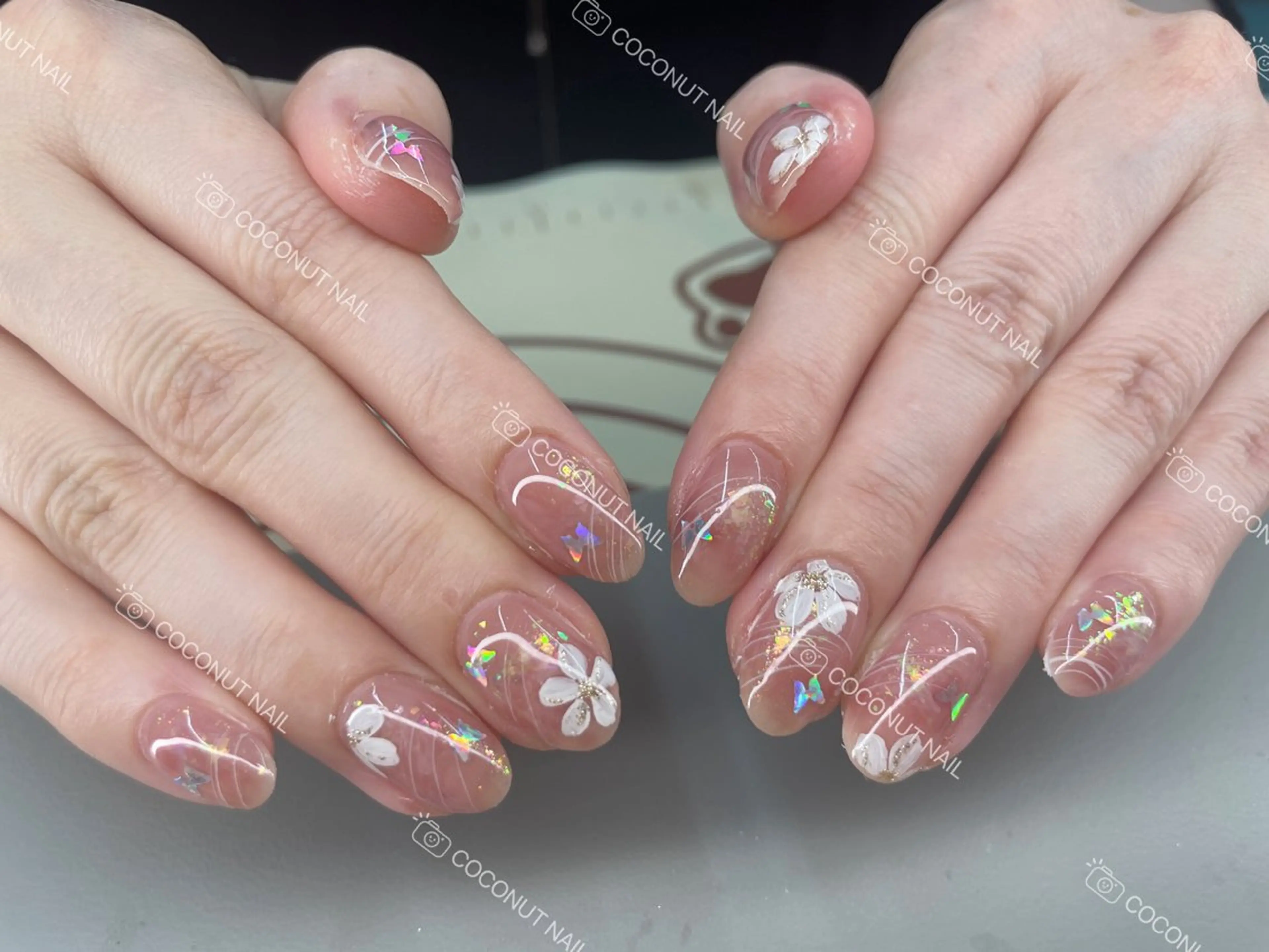 ネイル ハンドネイル 神田 ココナッツのネイルデザイン