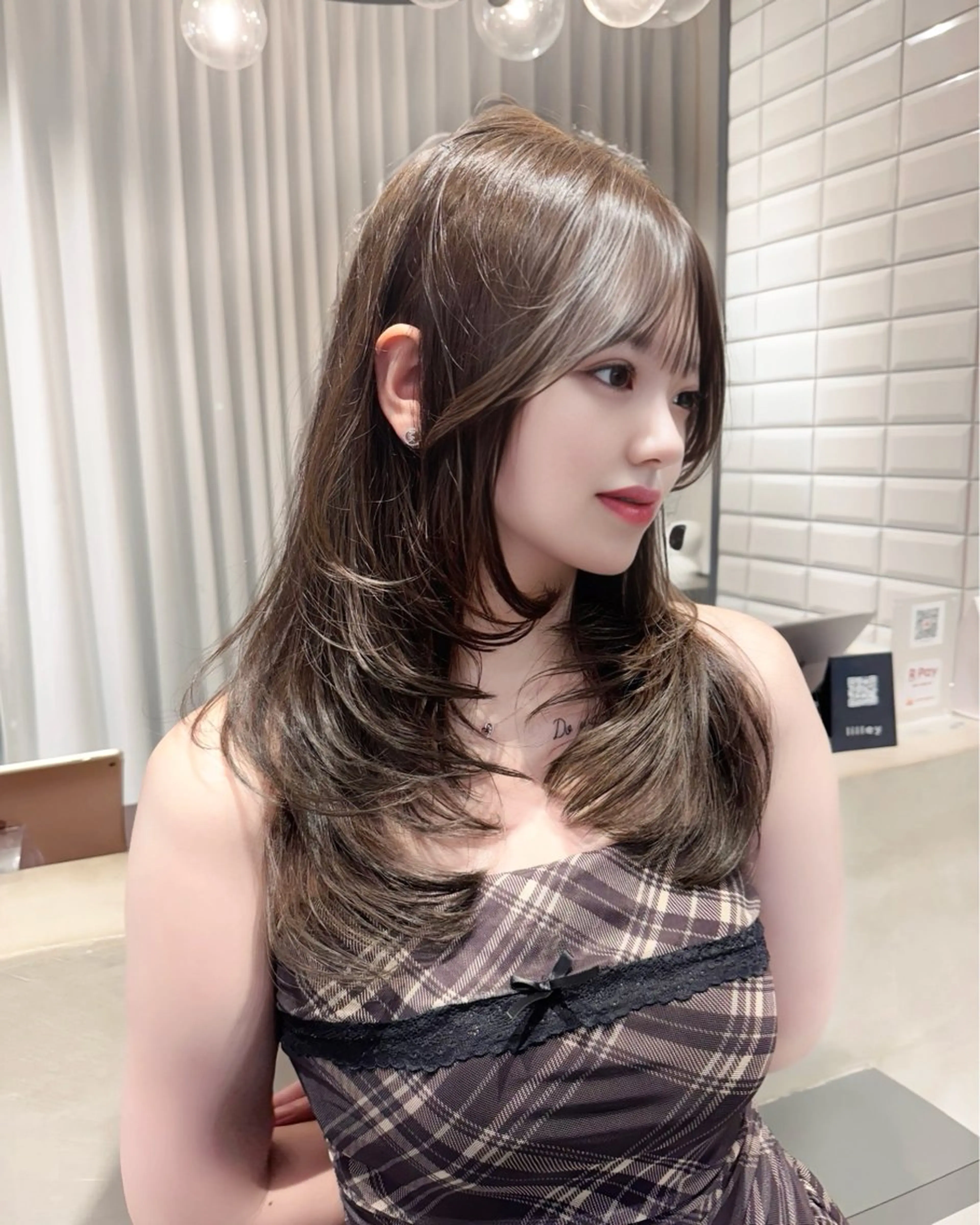 セミロング 韓国風ヘア 似合わせカット votan lilleyのヘアスタイル