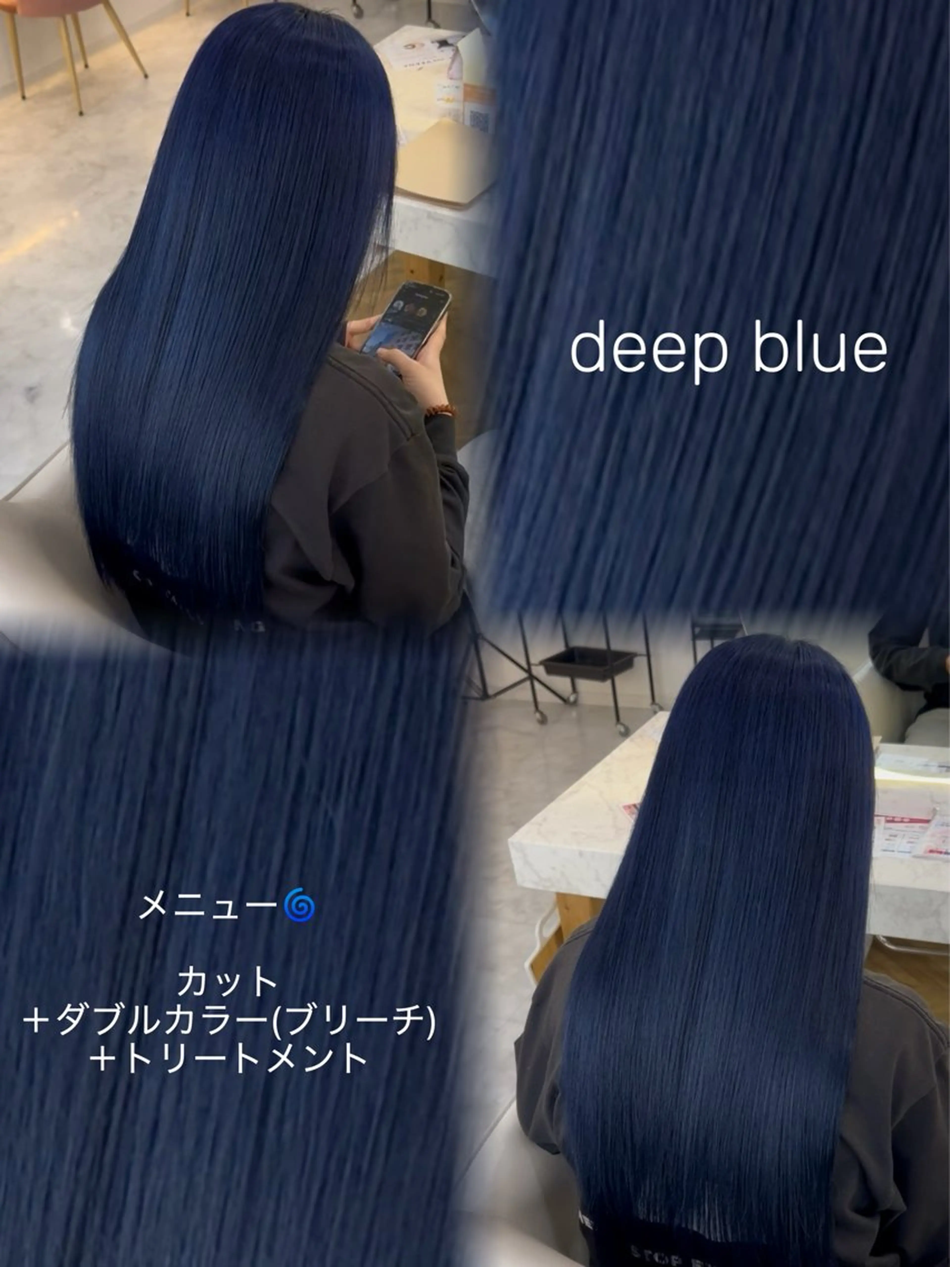 ロング ヘアカラー 𝜗𝜚ブリーチ ／レイヤー𝜗𝜚のヘアスタイル