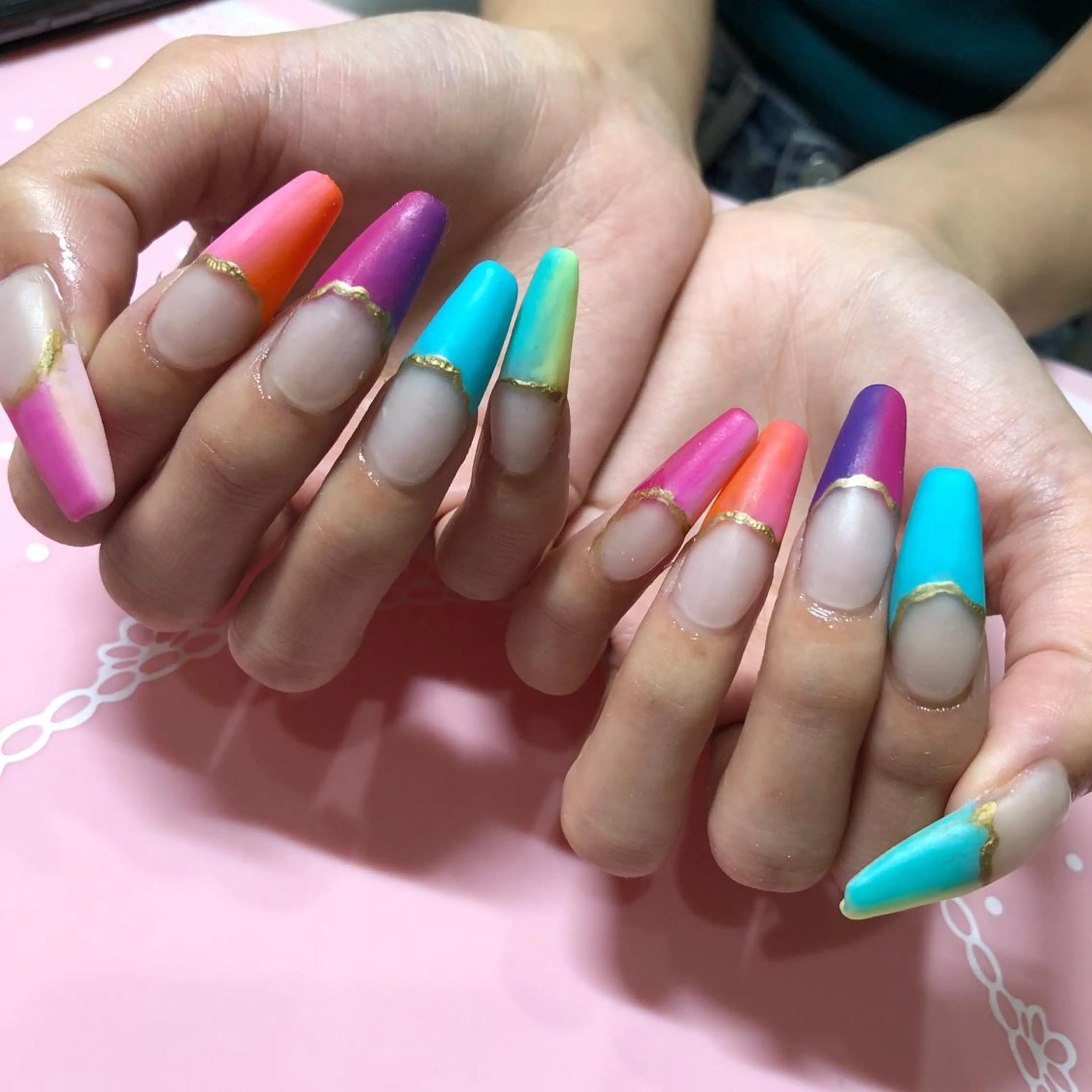ロング ネイル ハンドネイル 《LB》ラブリエ Nail&eyeのマツエク・マツパデザイン