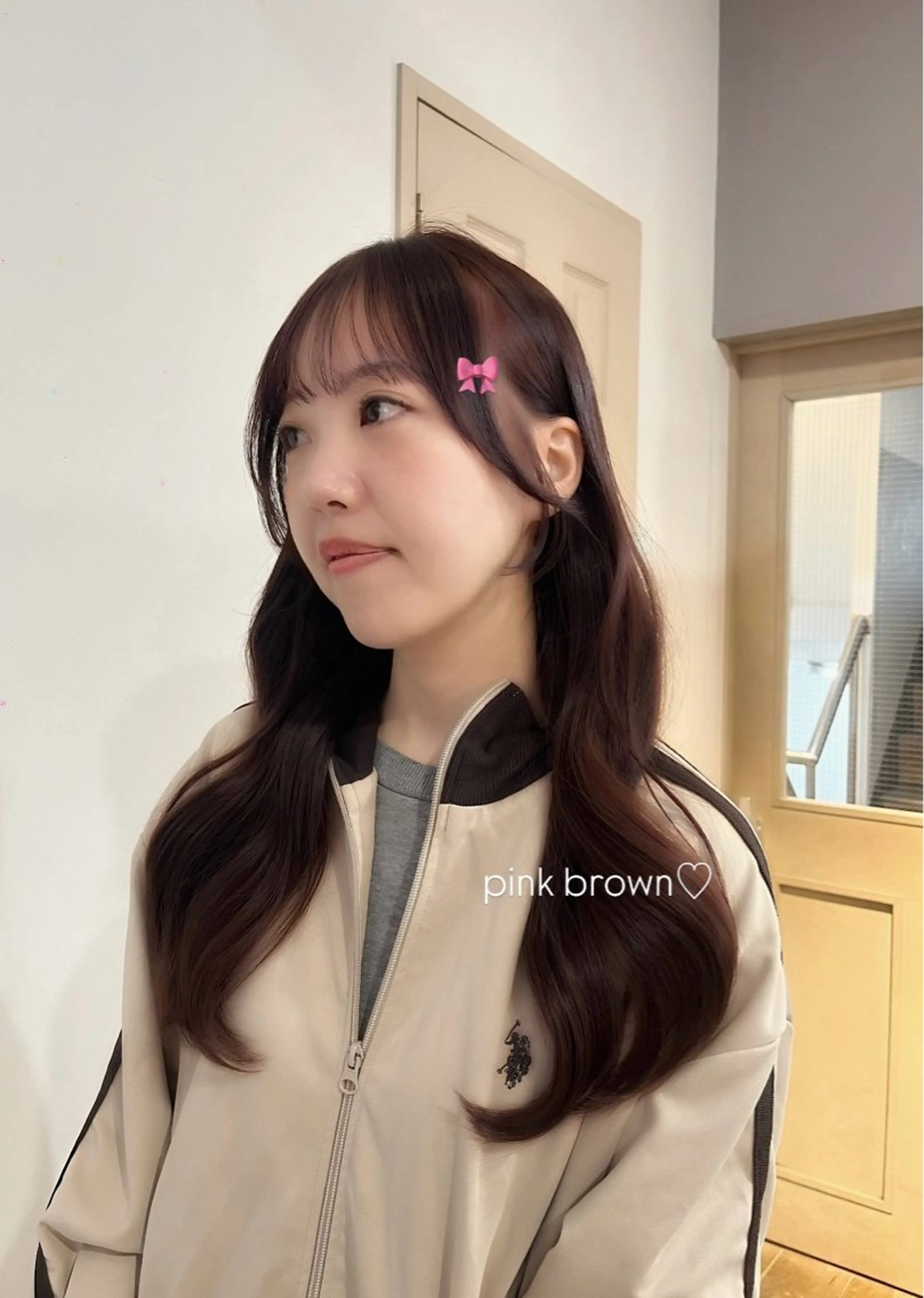 ロング カラー ブラウンカラー ピンクカラー ピンクブラウン ヘアカラー トリートメント alku 中目黒所属・ai🎀中目黒美容室 /暖色×ガーリーのヘアスタイル