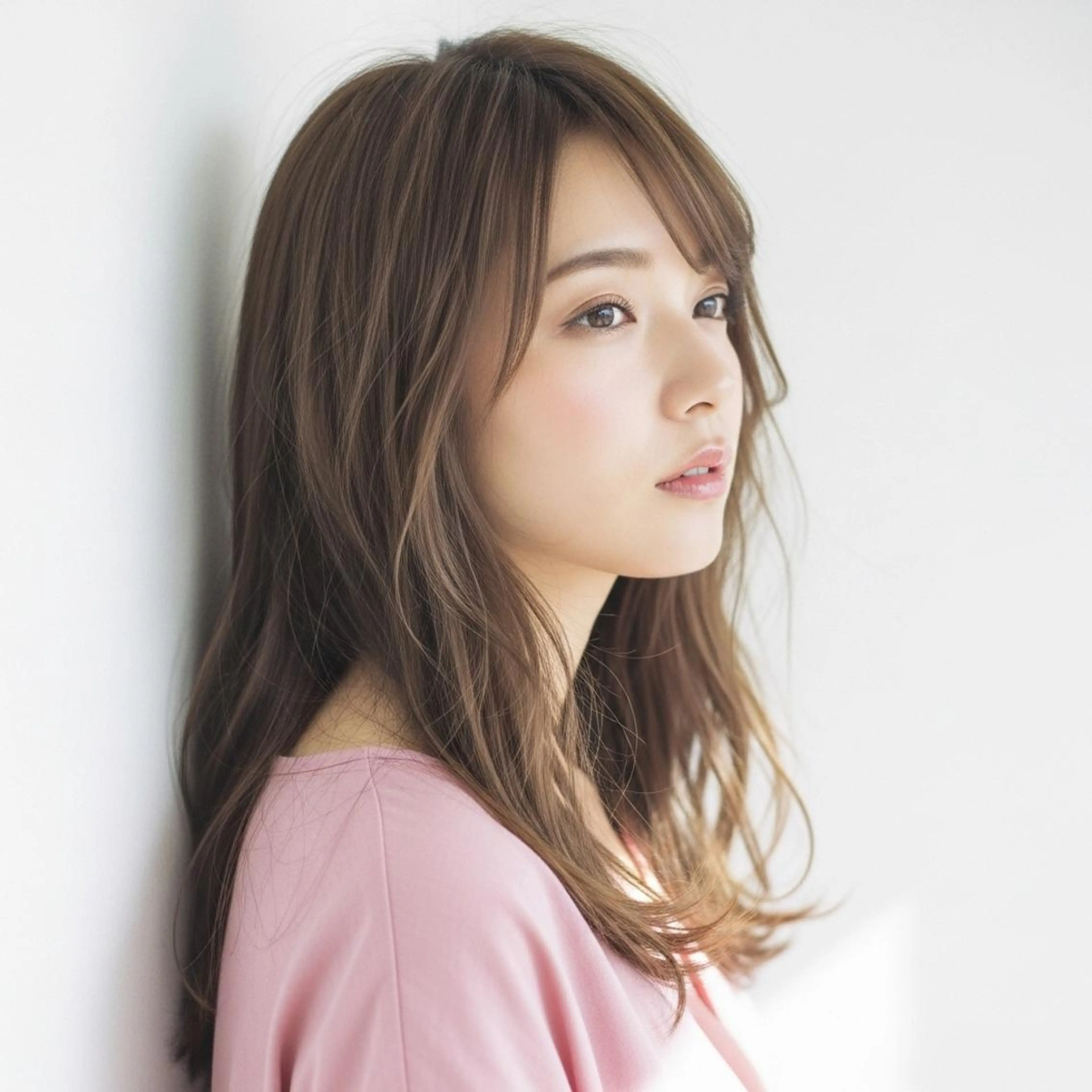 セミロング カラー mizu kiのヘアスタイル