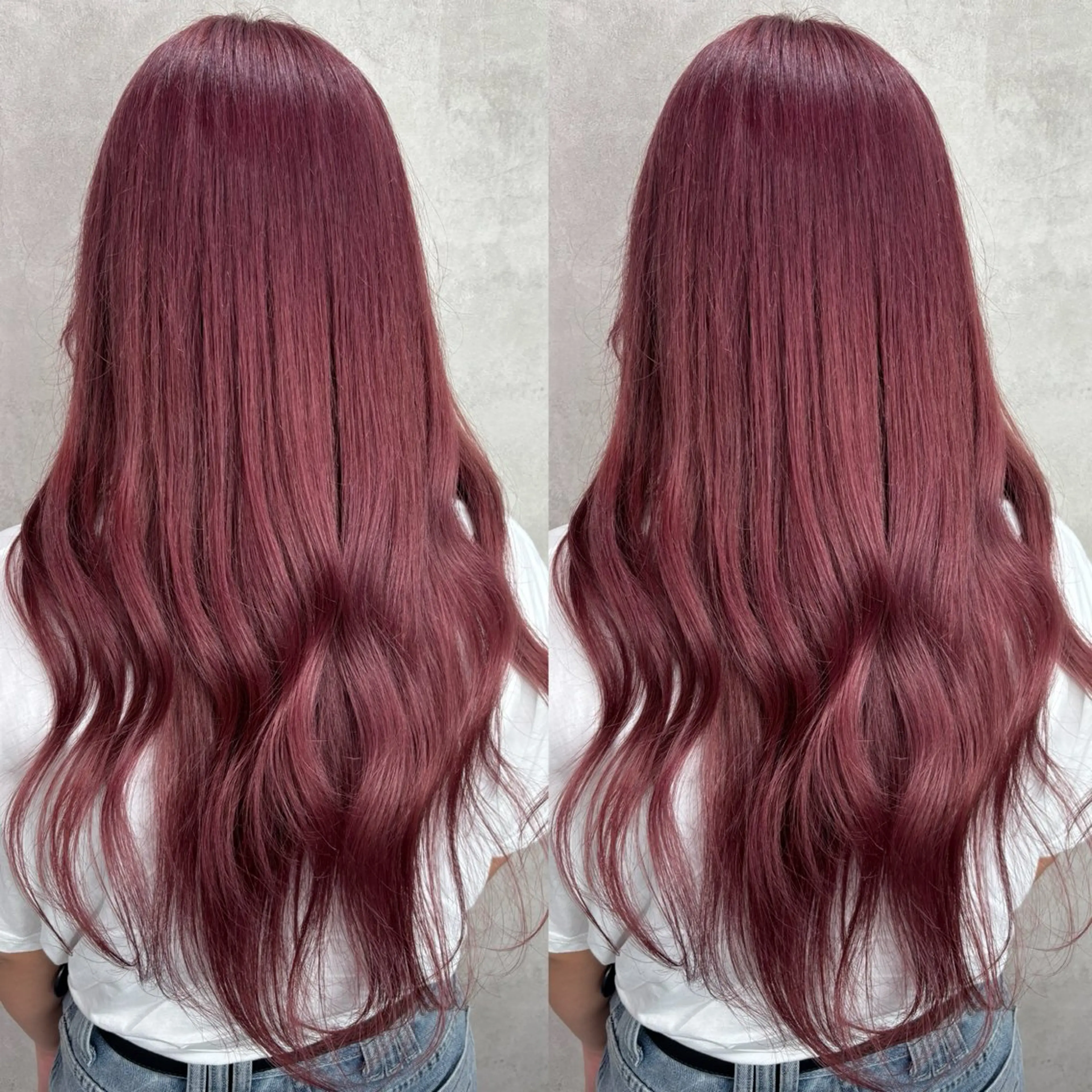ロング カラー ヘアカラー Rin♡透明感ピンク 🎀白肌ラベンダーのヘアスタイル