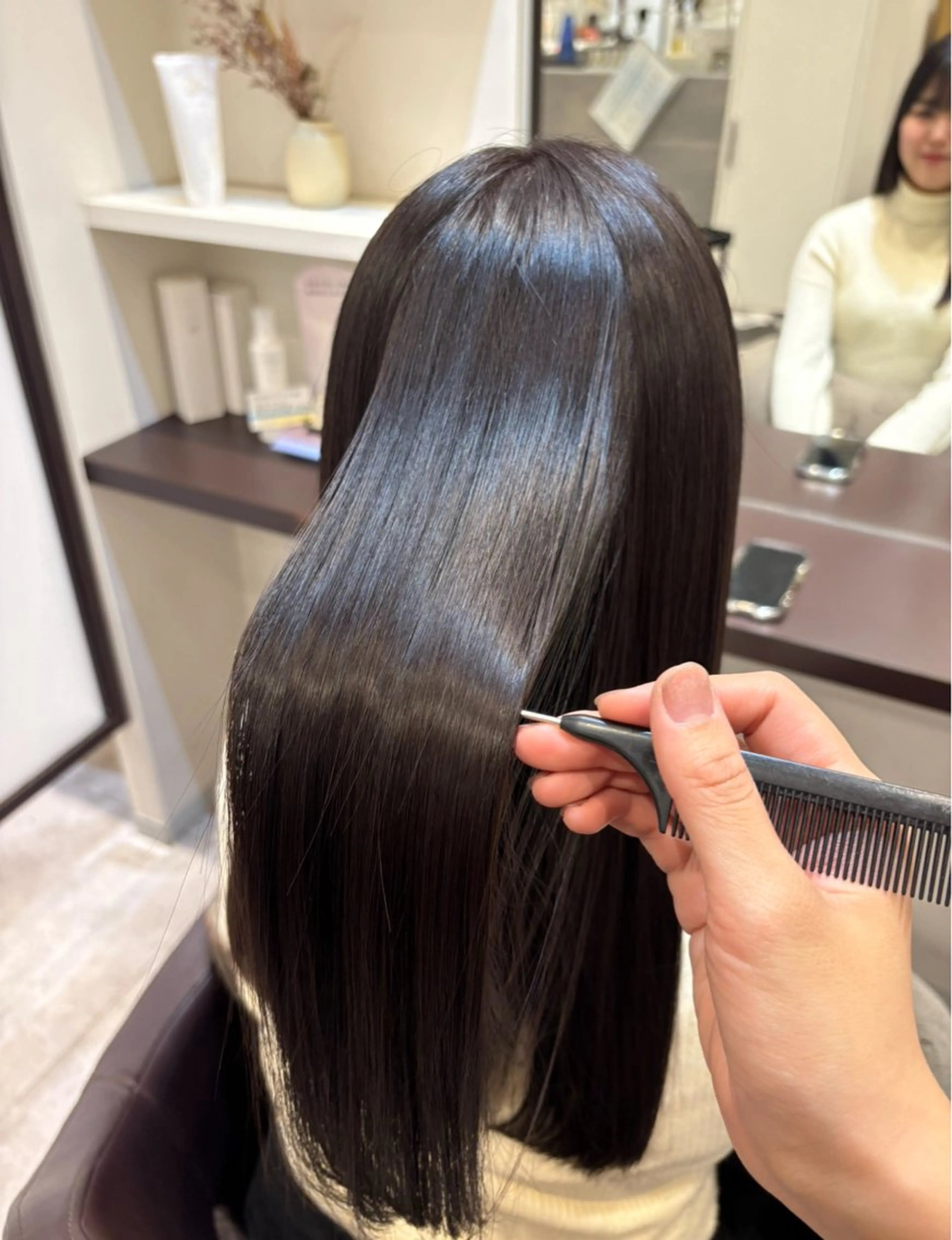 ロング カラー 髪質改善 トリートメント ヘアカラー トリートメント 山下ちひろ ／髪質改善カラーのヘアスタイル