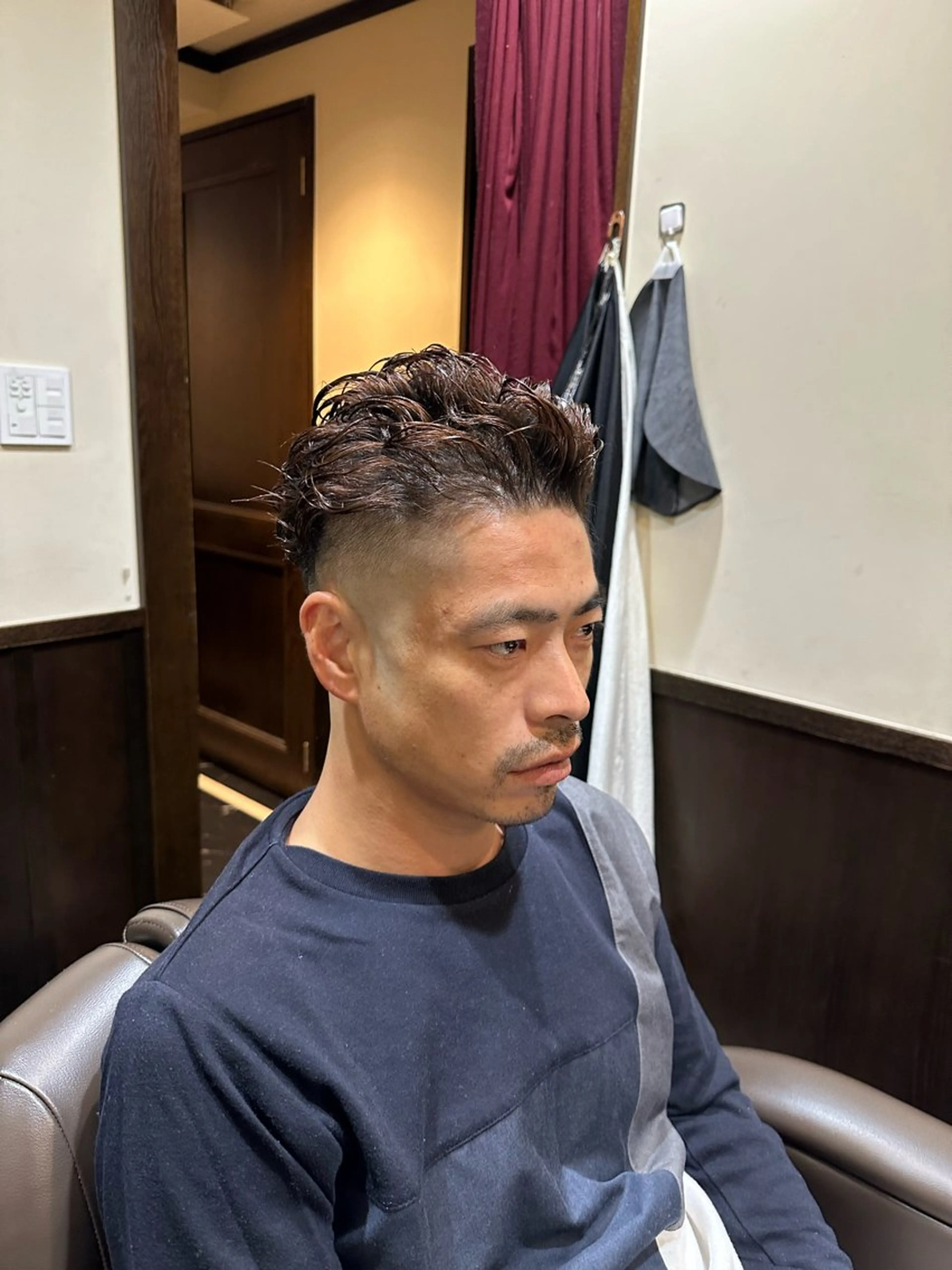 ショート パーマ 七澤 颯太のヘアスタイル
