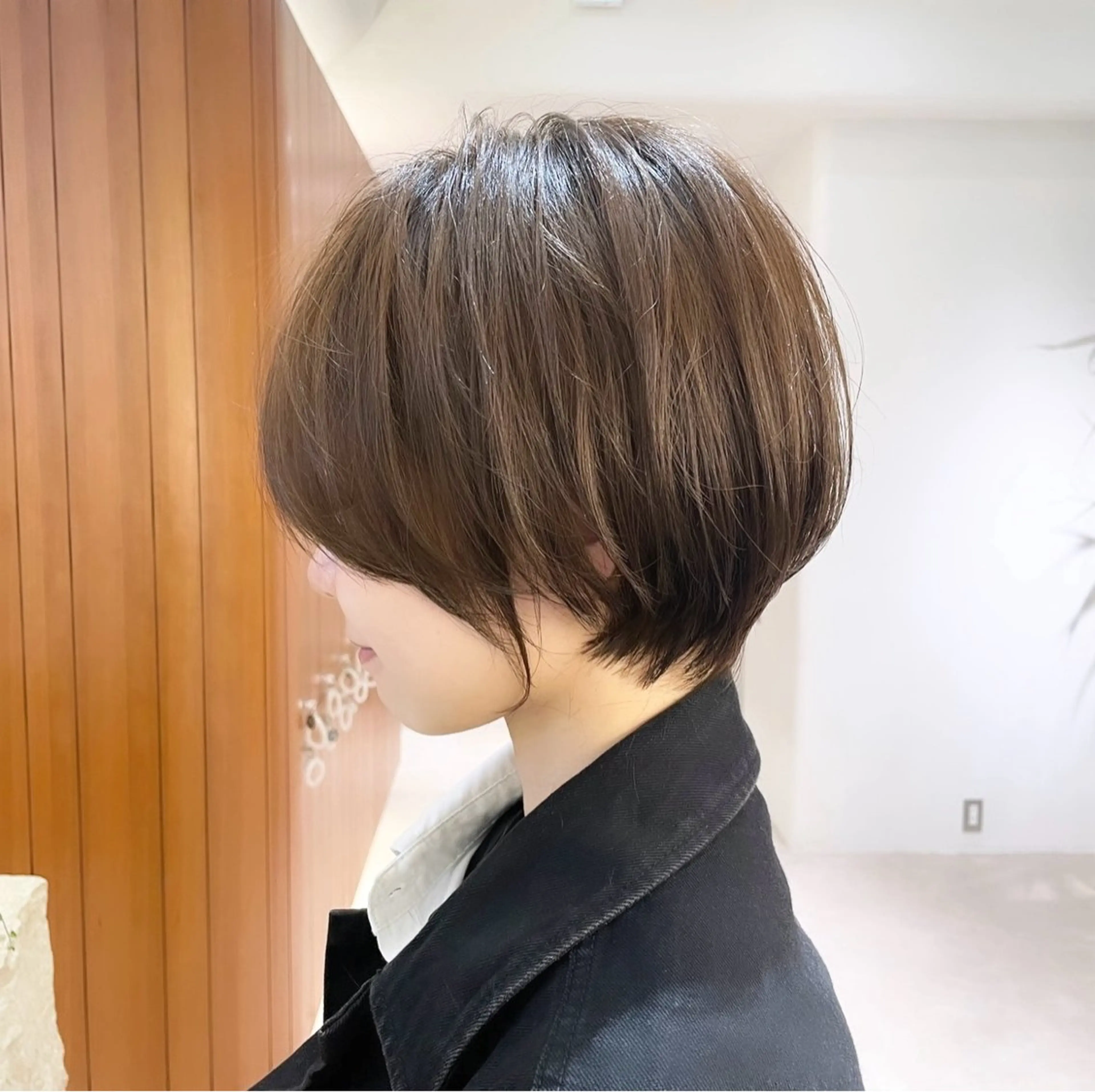 ショート カット ヘアカラー 縮毛矯正 トリートメント 田中航平/渋谷ボブ/ レイヤーボブのヘアスタイル