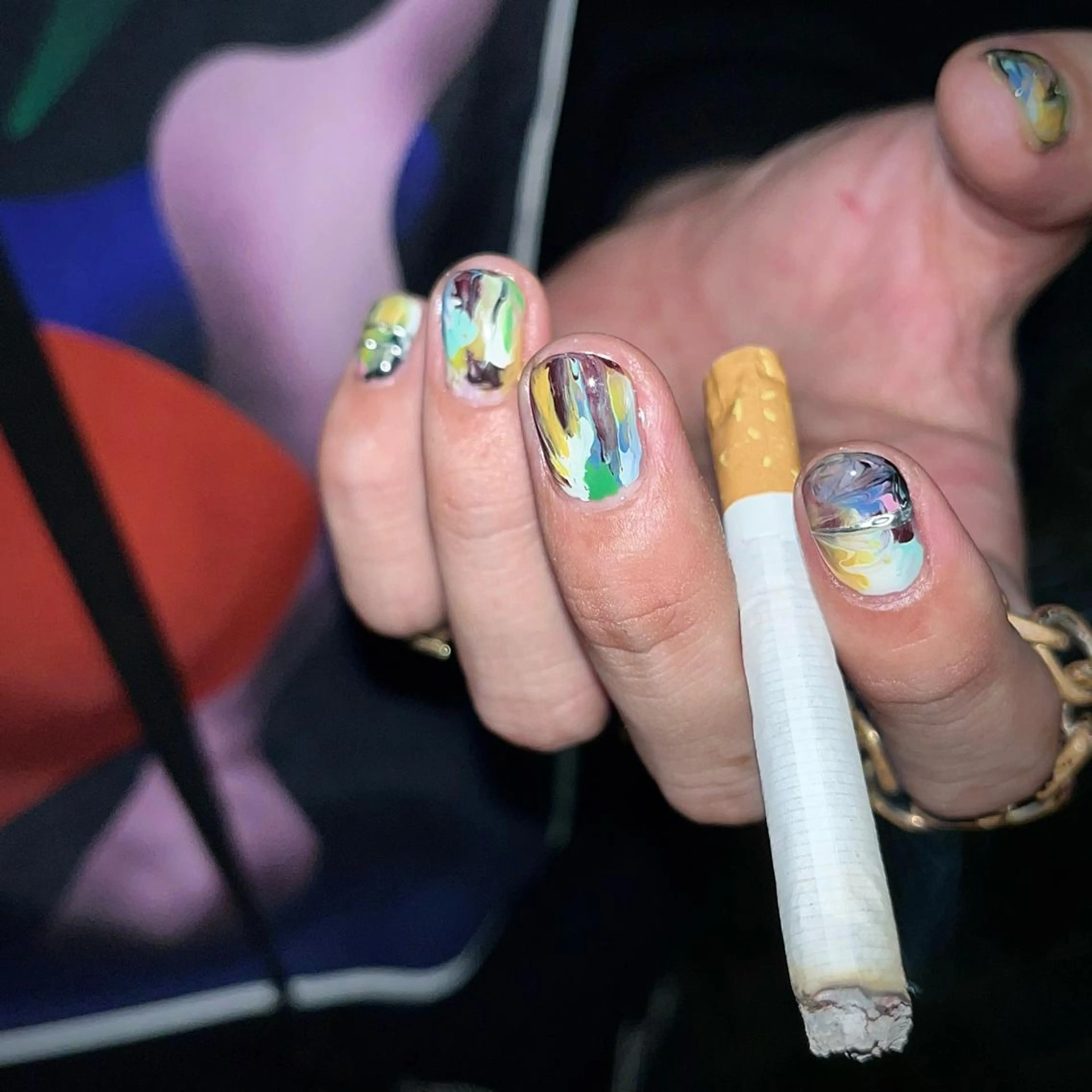 メンズ ネイル メンズ韓国風 アートネイル クリアネイル フレンチネイル ジェルネイル 🐕‍🦺Yappy 💗A-tanのネイルデザイン