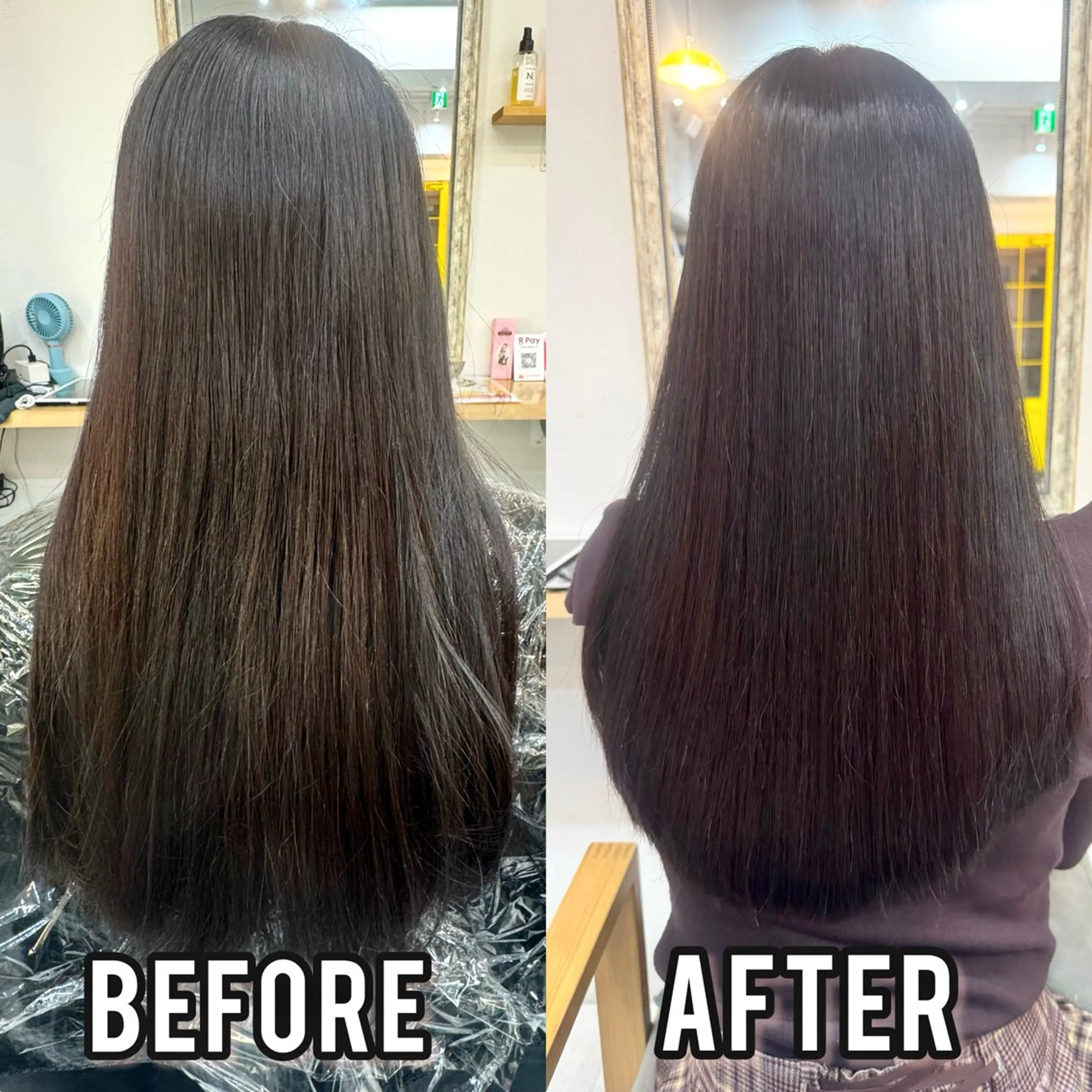 ロング カット 縮毛矯正 山本 悟志のヘアスタイル