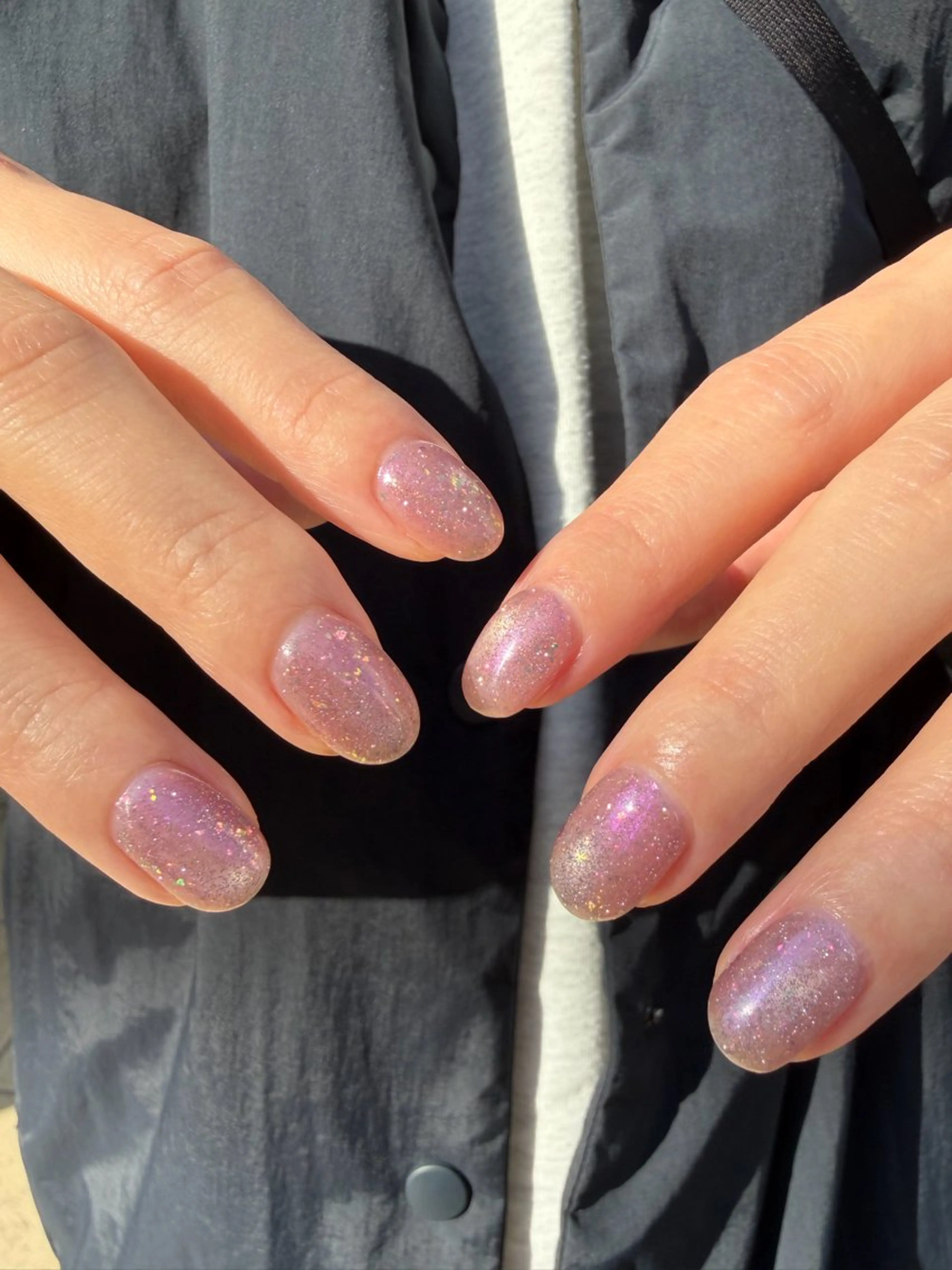 ネイル フラッシュネイル キラキラネイル ラメ(グリッター) マグネットネイル ハンドネイル 🌼大西洋子 laughl🌼のネイルデザイン