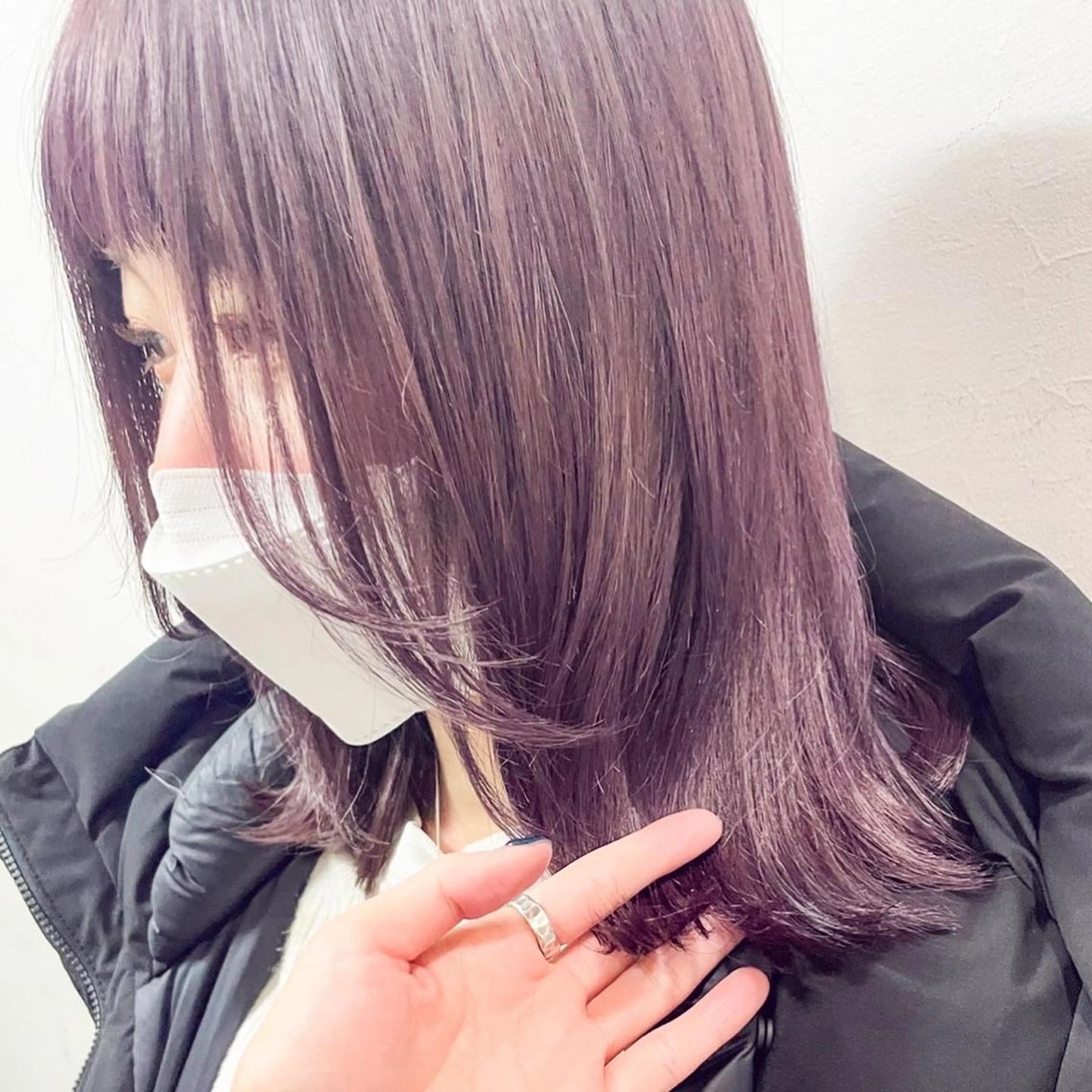 ミディアム カラー ラベンダーカラー パープルカラー ヘアカラー ✨カラー支持No.1 🧸ワキ カナコ🧸のヘアスタイル