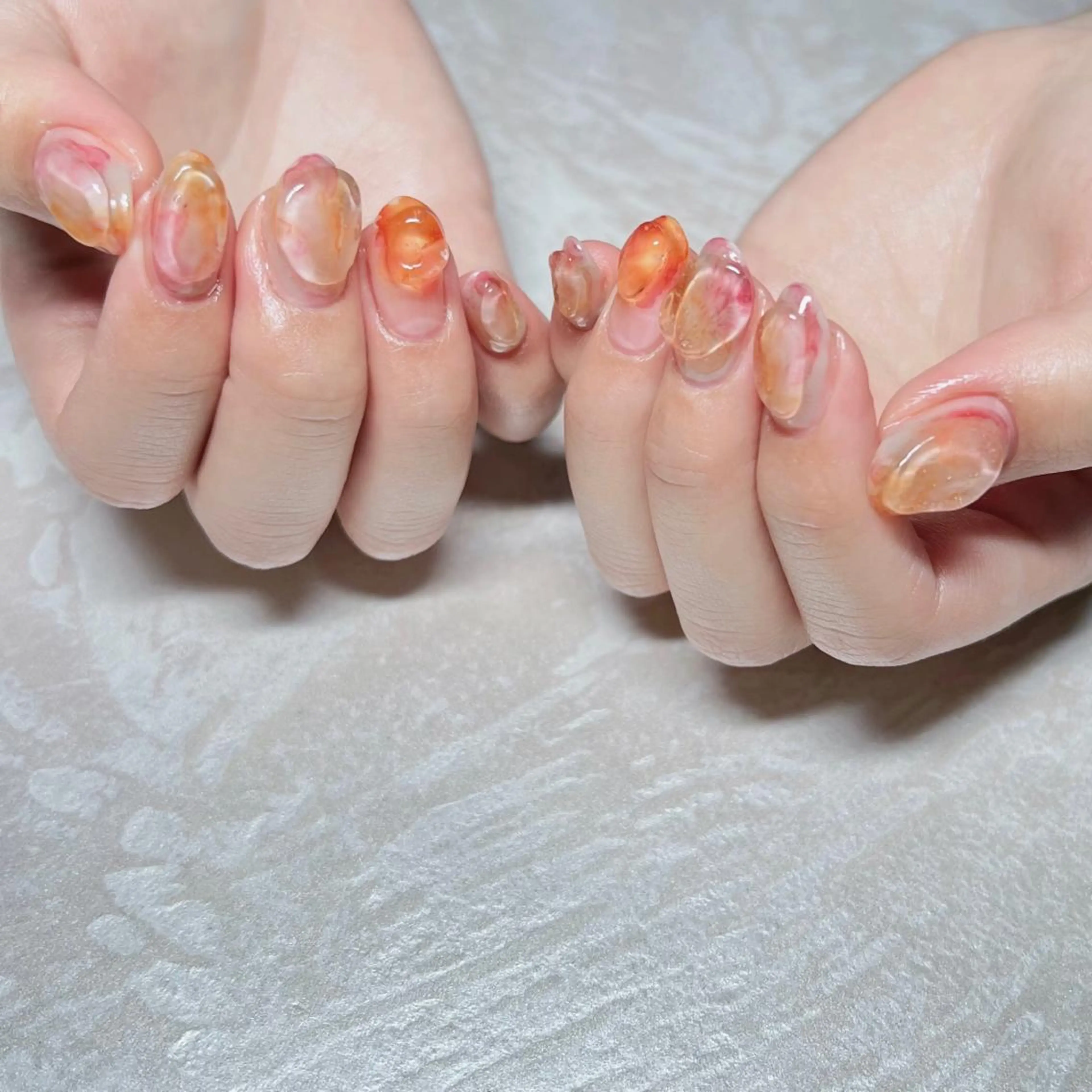 ネイル マグネットネイル ニュアンスネイル ショートネイル gemickle nailのネイルデザイン