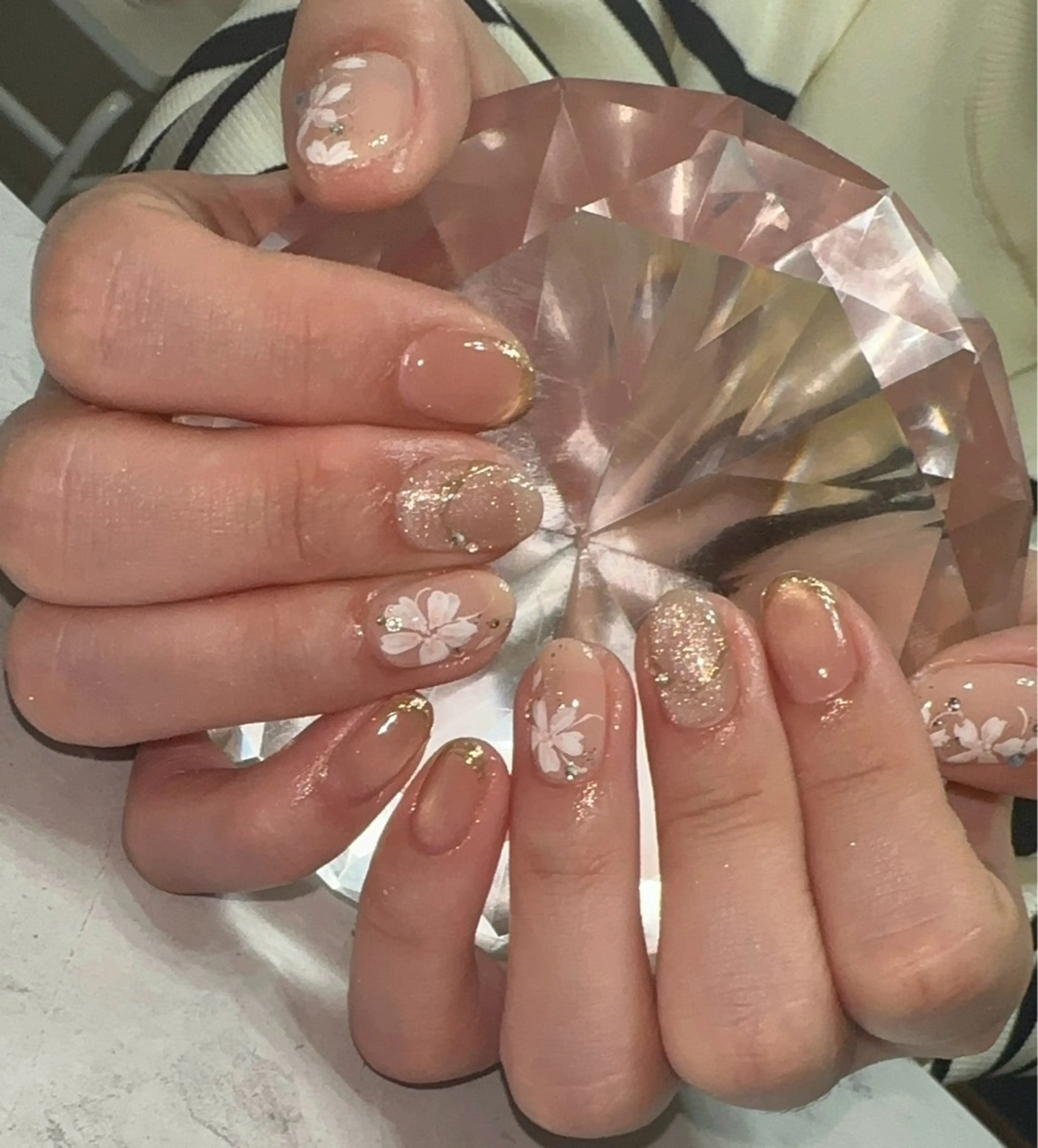 ネイル 桜ネイル ハンドネイル with nail.のネイルデザイン