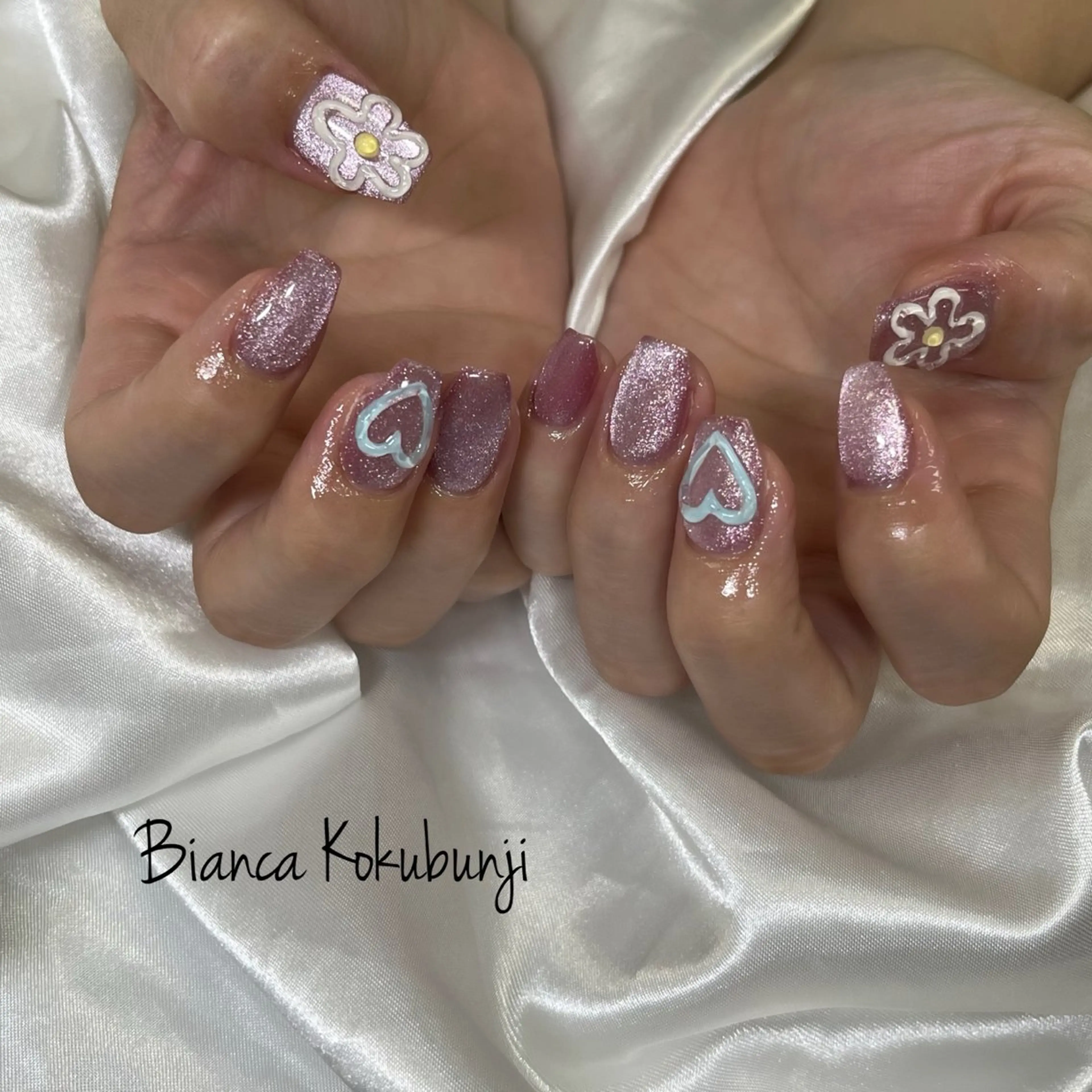 ネイル 持ち込み ハンドネイル Bianca☁国分寺 🤍店長/黒木愛美のネイルデザイン