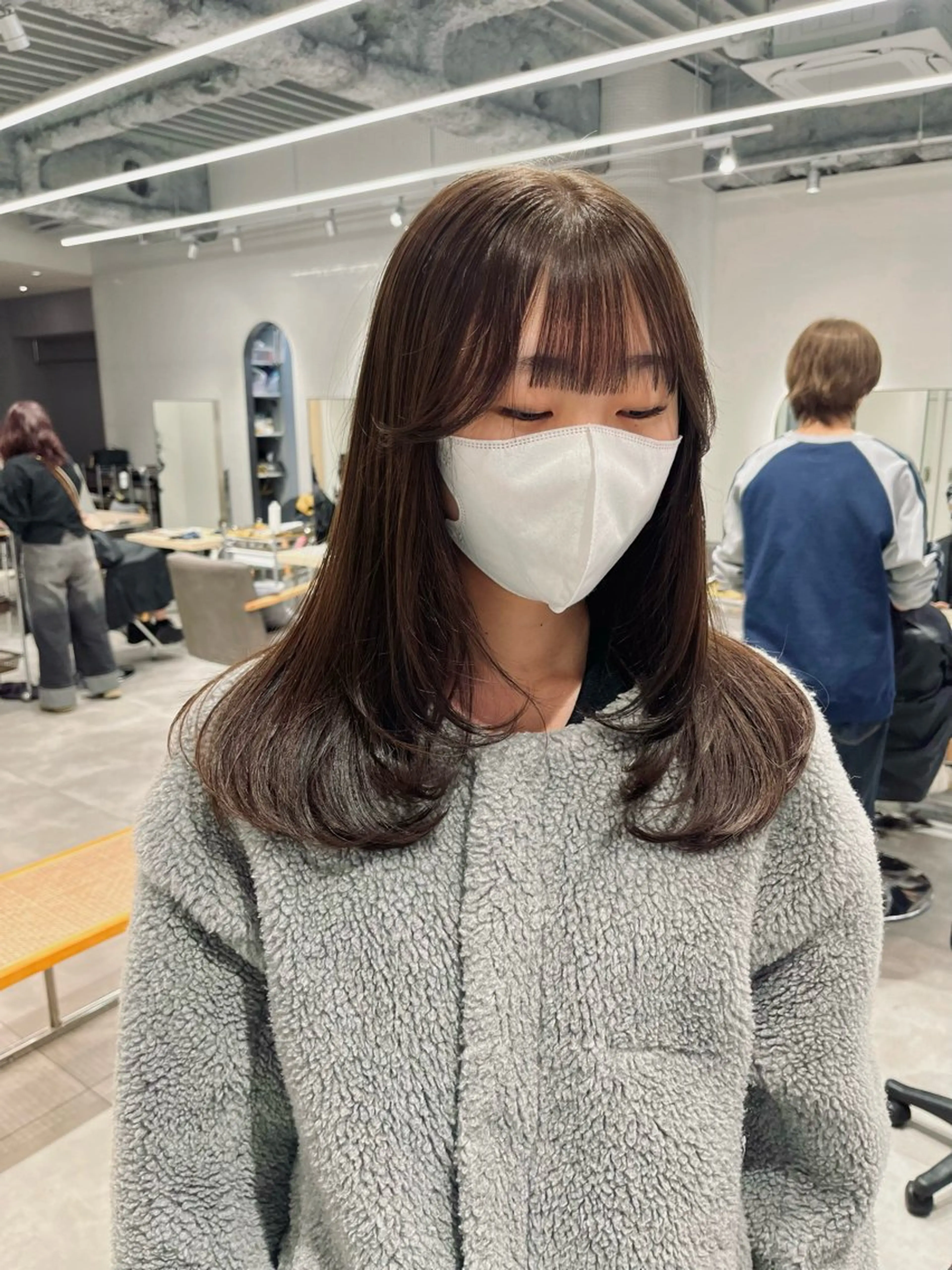 ロング 髪質改善 トリートメント 渡邊 百咲のヘアスタイル