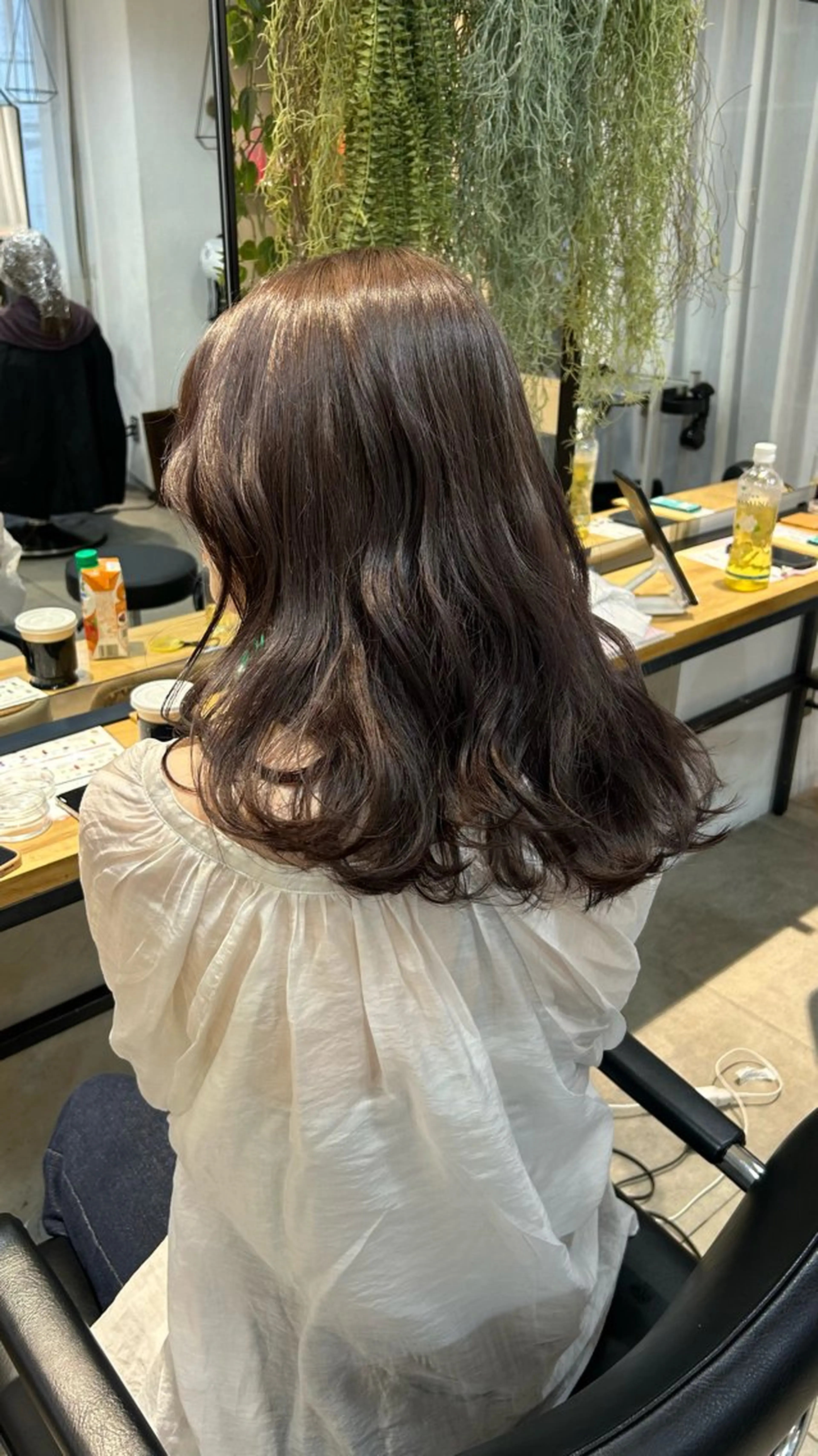 ミディアム カラー カット ヘアカラー トリートメント じゅわっと暖色カラー 🍊Moemiのヘアスタイル