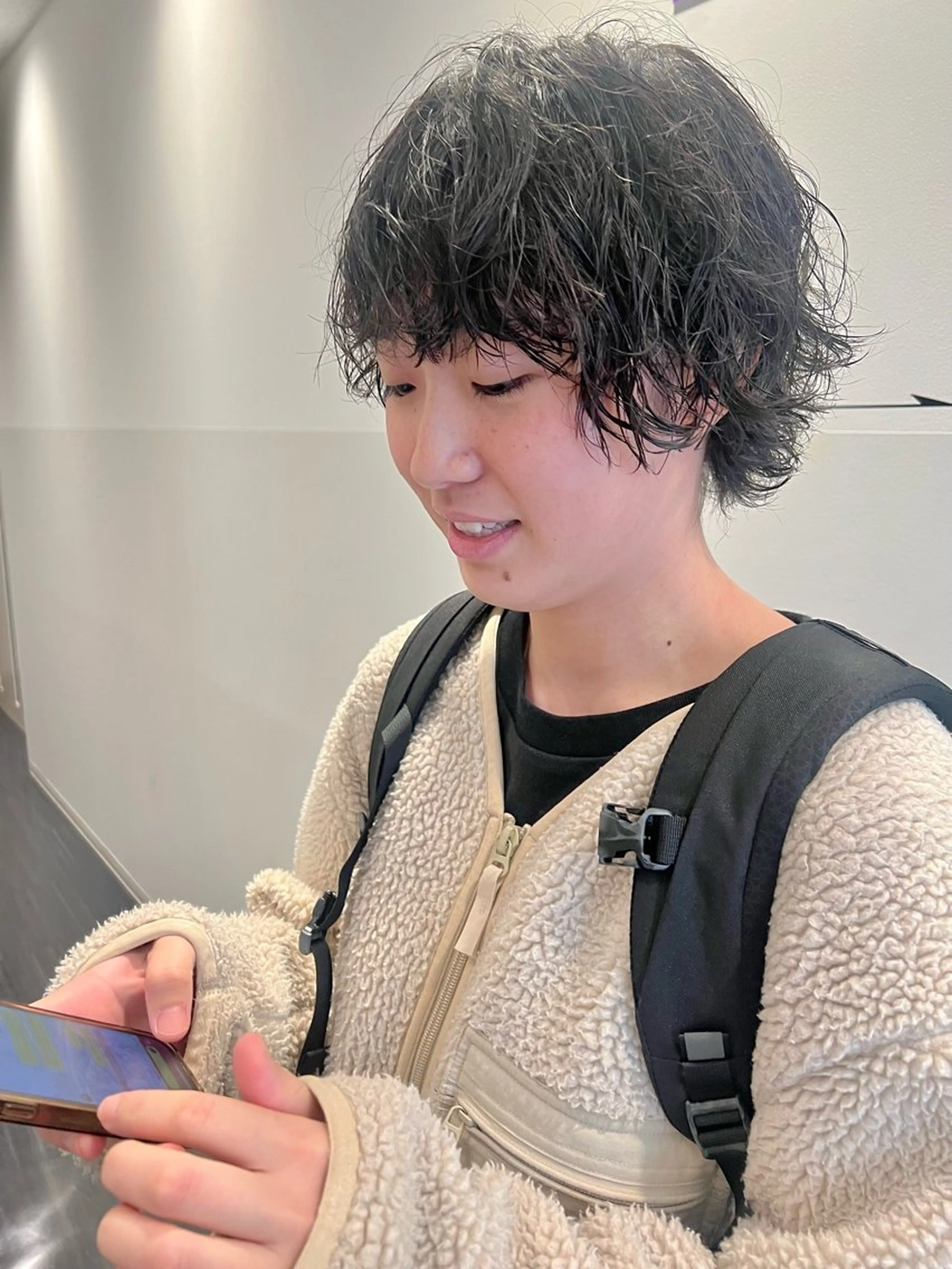 ショート パーマ カット パーマ 宮永 智香のヘアスタイル