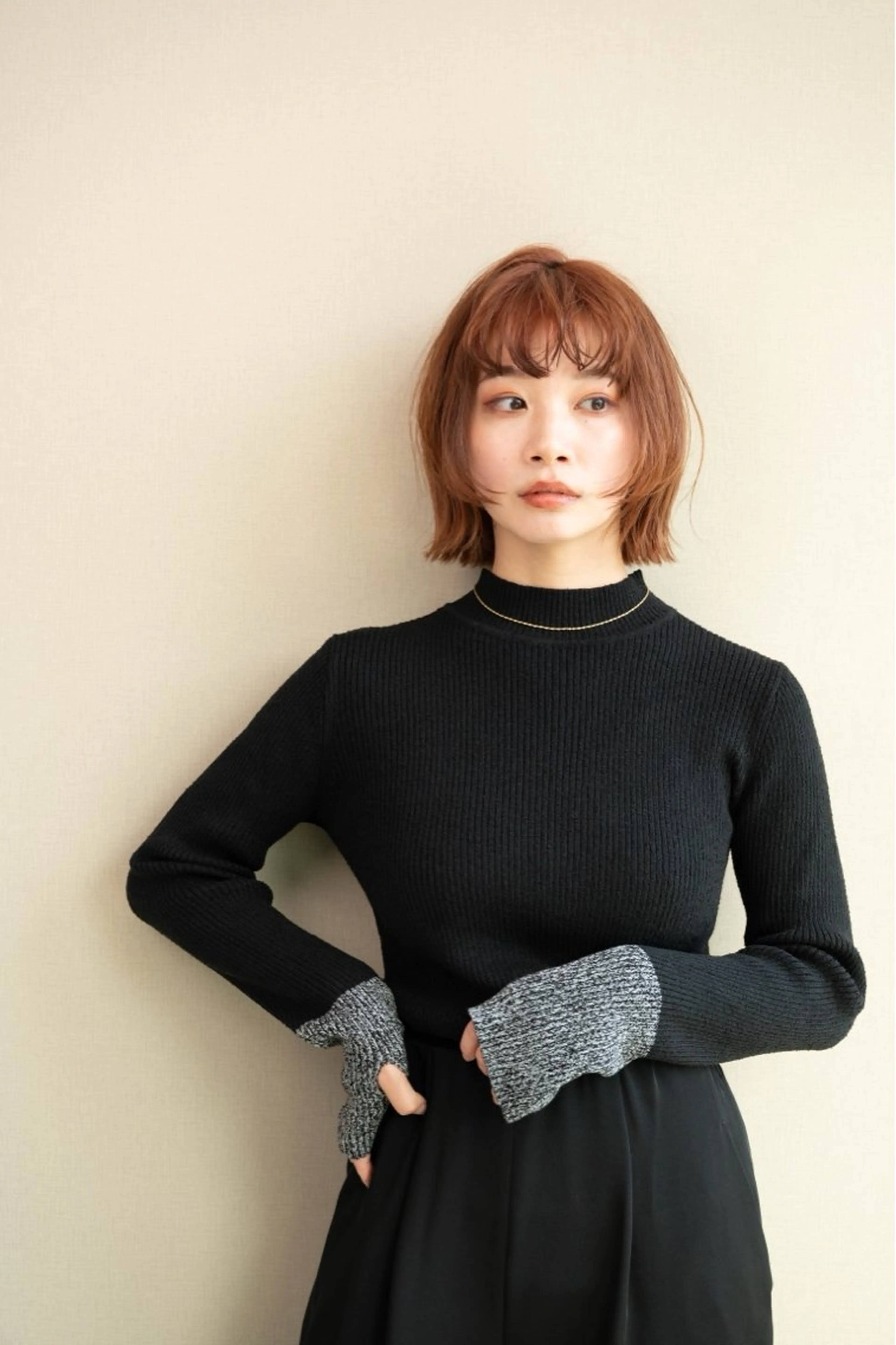 ショート 切りっぱなしボブ/ 蒲生四丁目/伊藤瑠唯のヘアスタイル