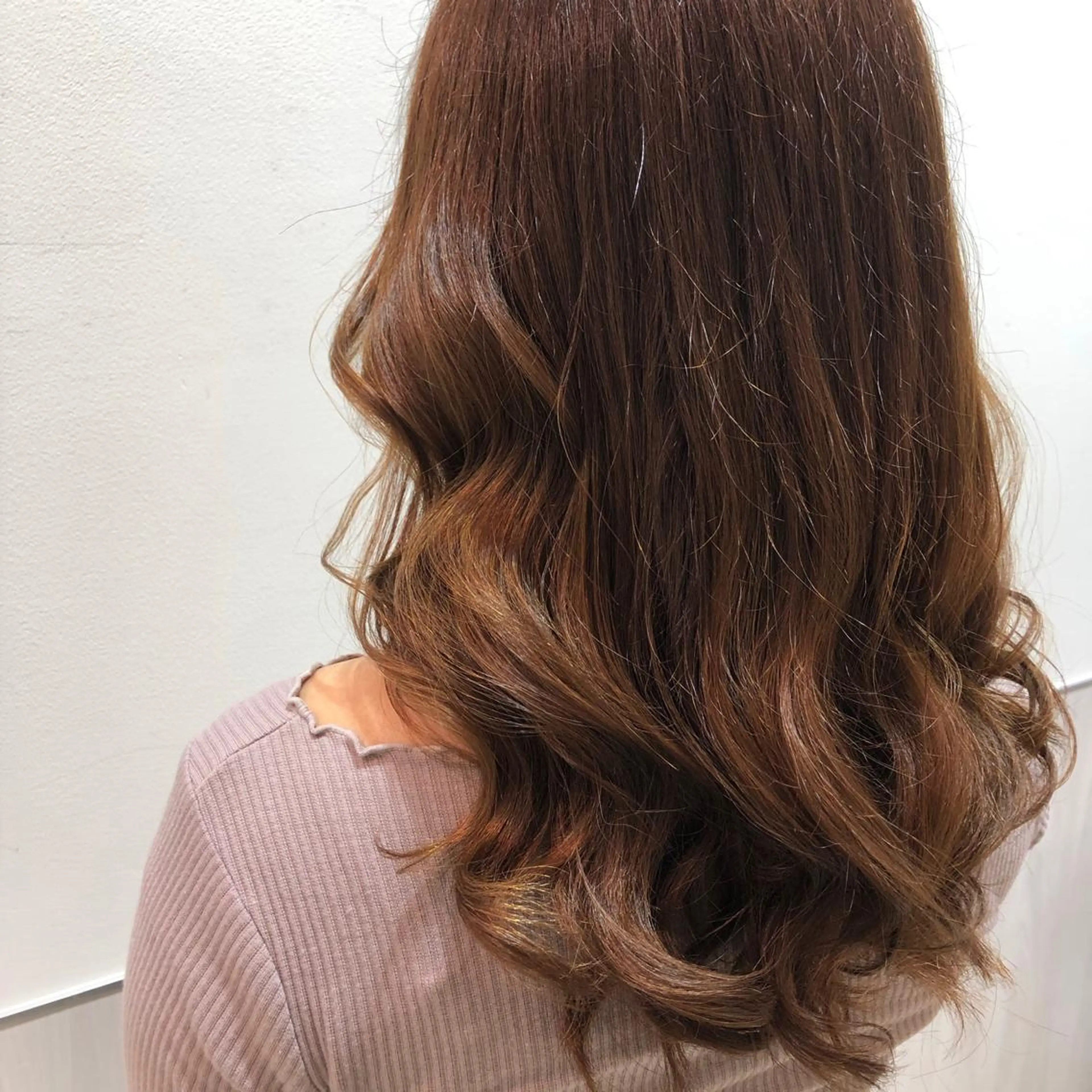 ロング パーマ デジタルパーマ 透明感カラー🩵 mioのヘアスタイル