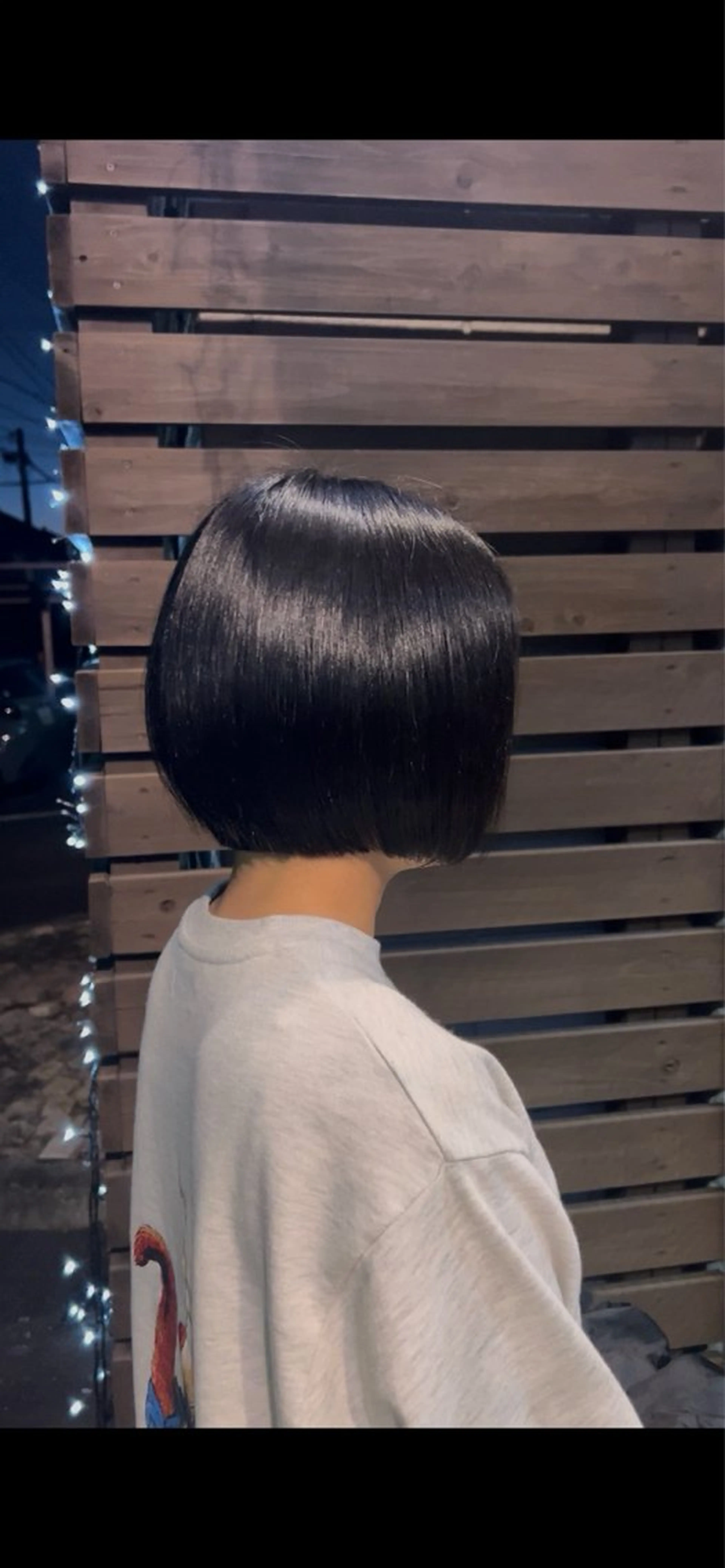 ミディアム 縮毛矯正 ボブ/水素カラー/ 美髪/蟹江/吉川清保のヘアスタイル