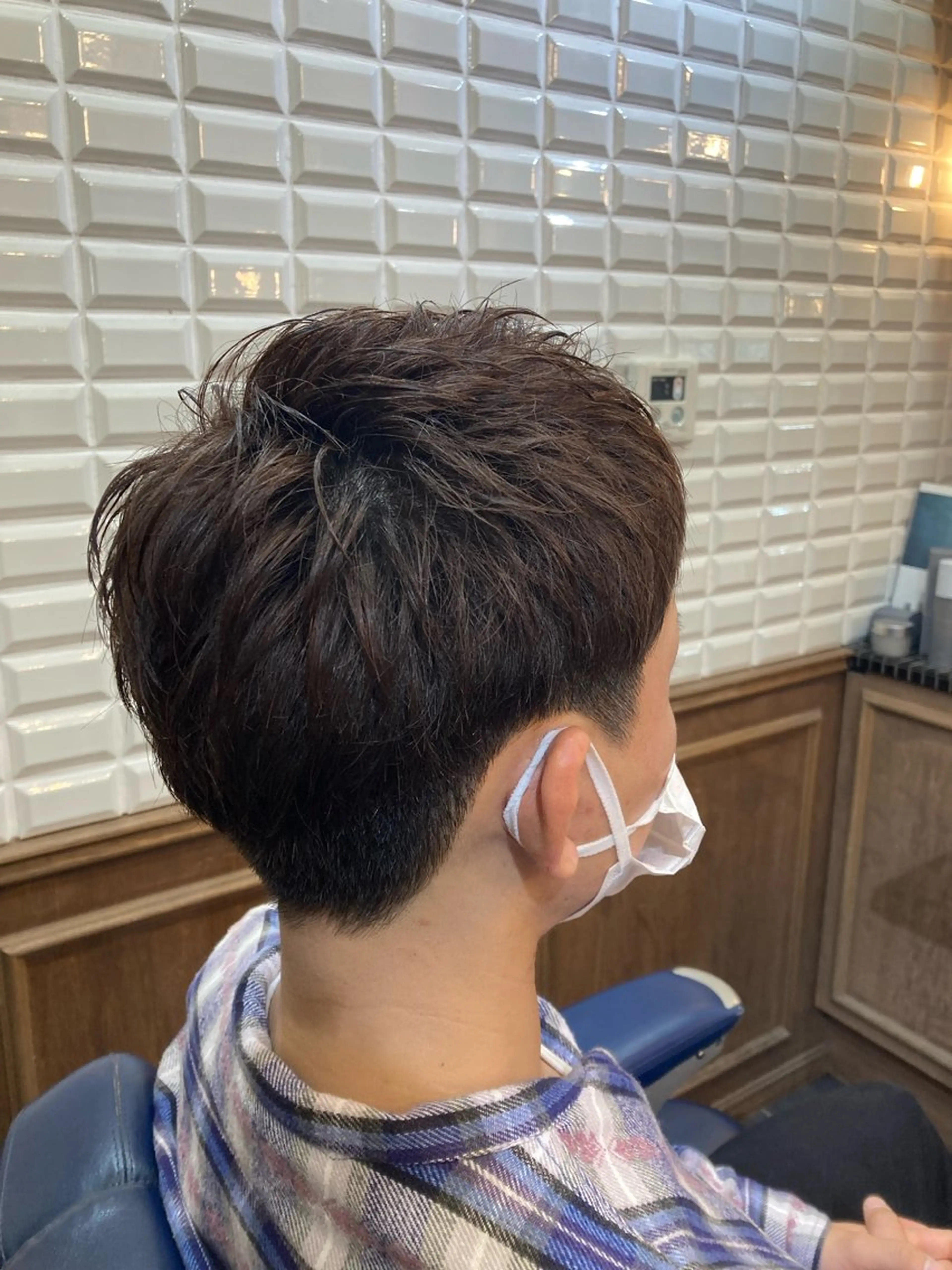 ショート メンズ ルピナス中田店長 山口大地のヘアスタイル