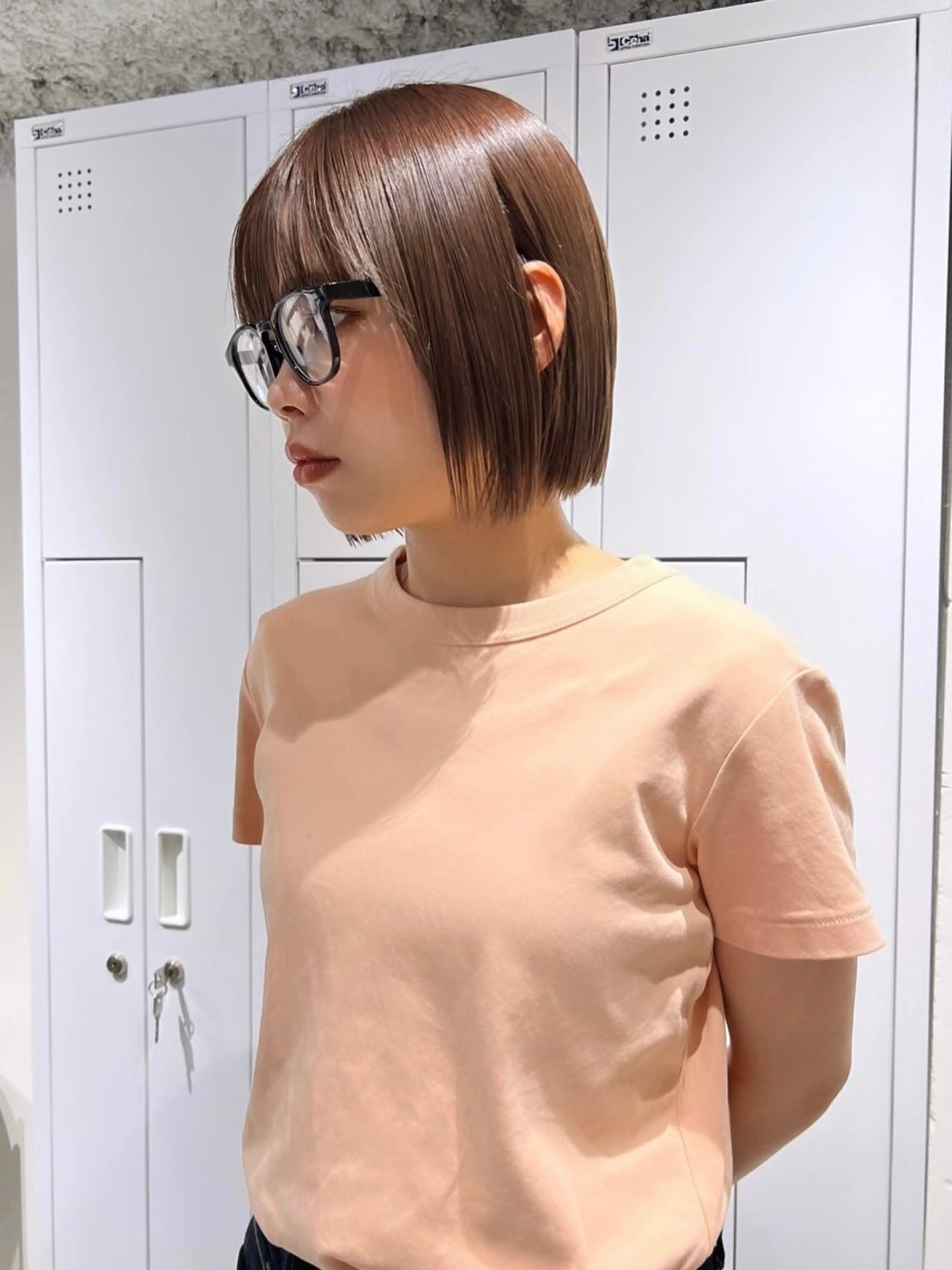 ショート カラー ブリーチ ケアブリーチ 透明感カラー デザインカラー ダブルカラー ハイトーン/ボブ 🎀sonokaのヘアスタイル