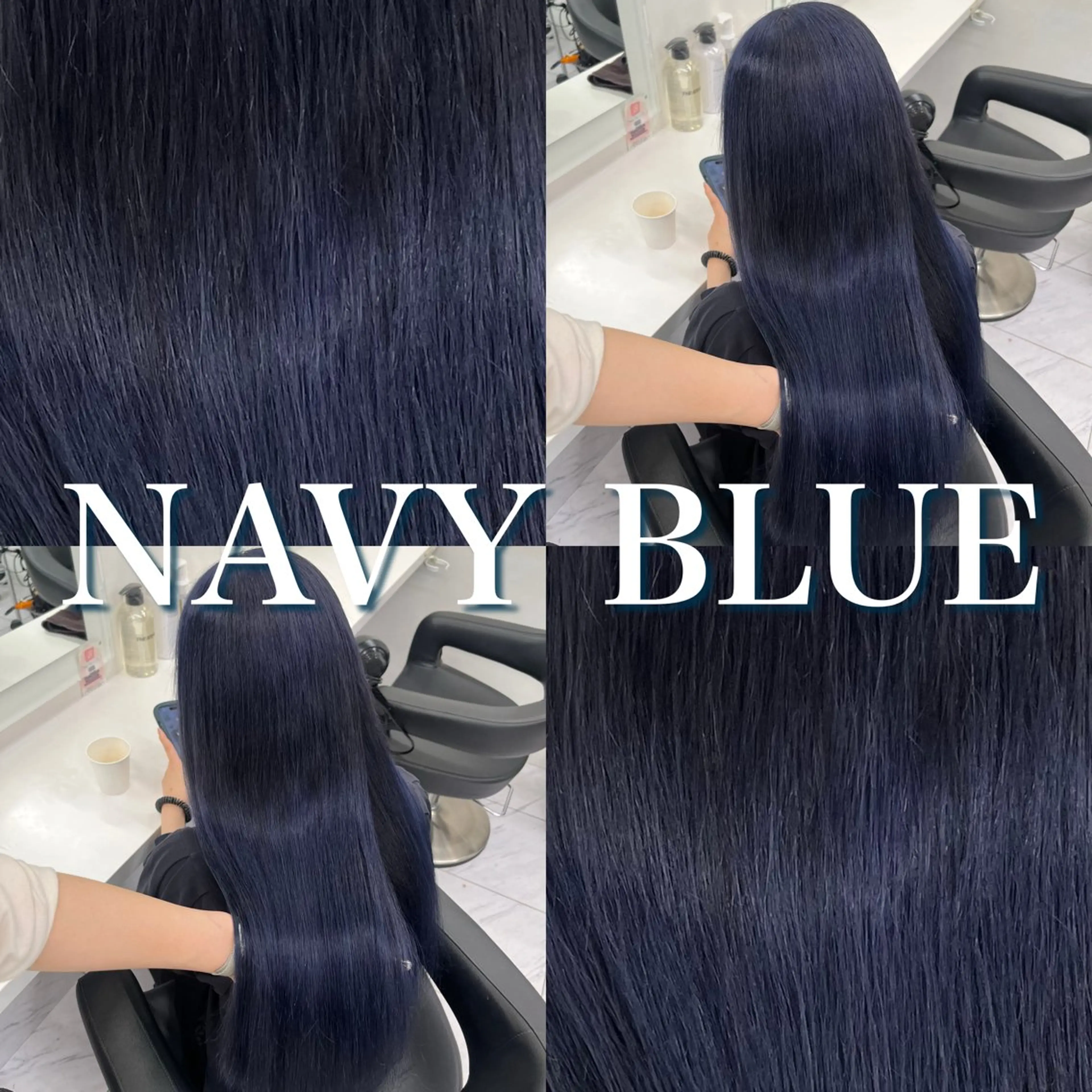 セミロング ヘアカラー トリートメント ヘッドスパ ヘアセット 寒色＆ブリーチ特化 寒色MiOのヘアスタイル