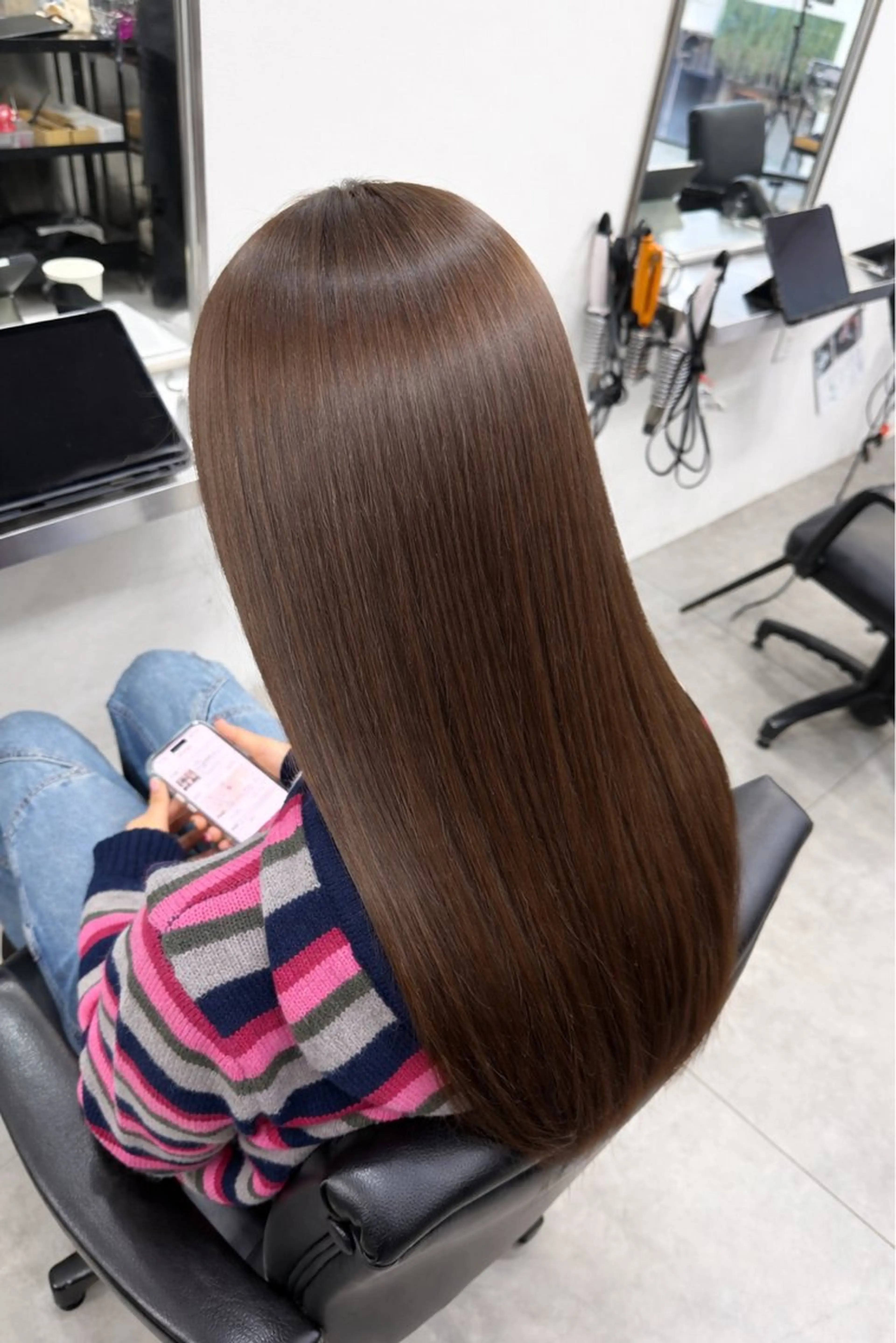 ロング カラー ブラウンカラー 蔭山 幸奈のヘアスタイル