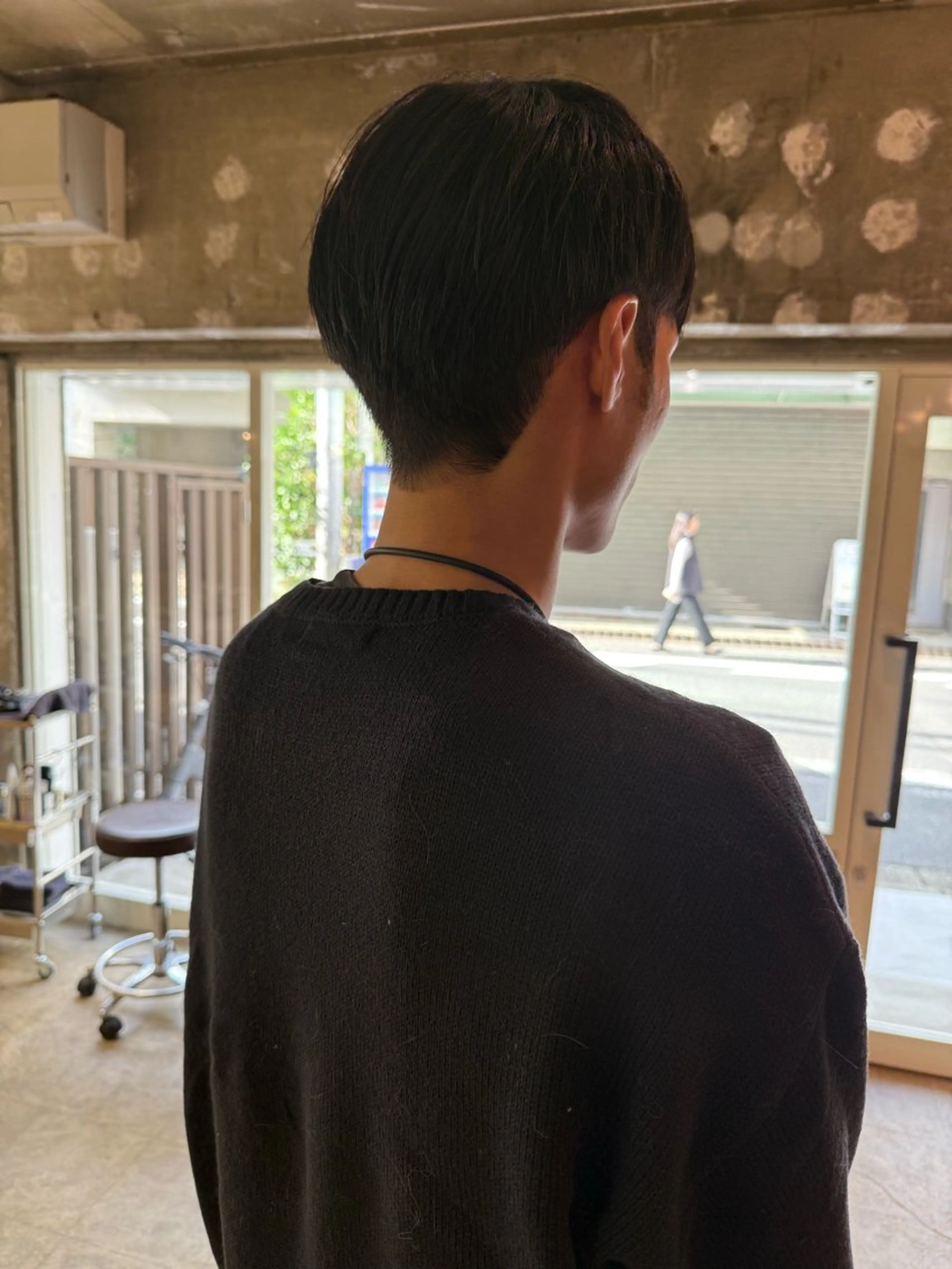 ショート メンズ 刈り上げ カット トリートメント ヘアセット ere 代々木公園所属・みほ/ニュアンス/ モード/艶カラーのヘアスタイル