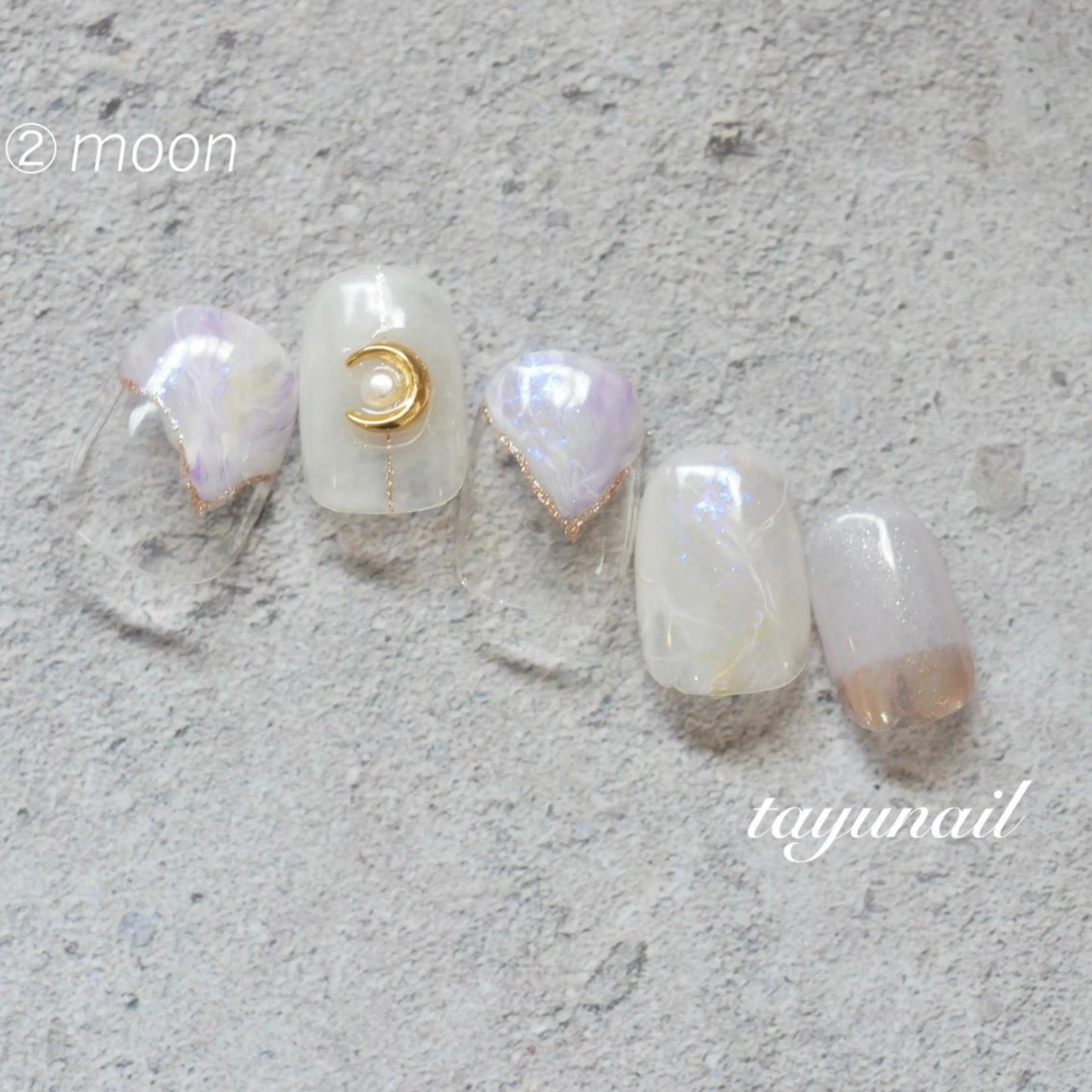 ネイル ブルー フットネイル ジェルネイル ニュアンスネイル パラジェル ネイルサロン 【たゆnail】のネイルデザイン