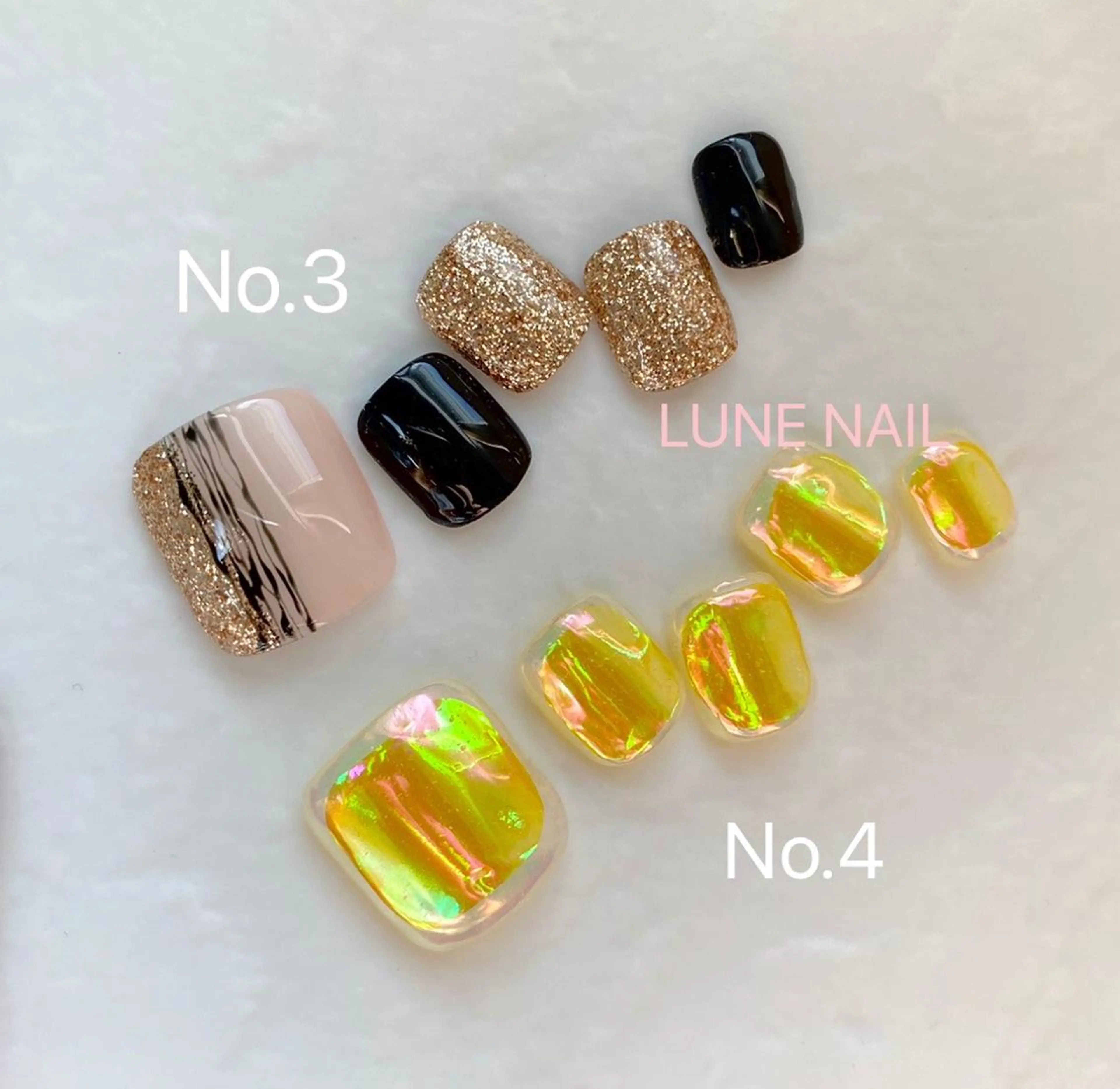 ショート ネイル シンプルネイル フットネイル LUNE NAILのその他イメージ