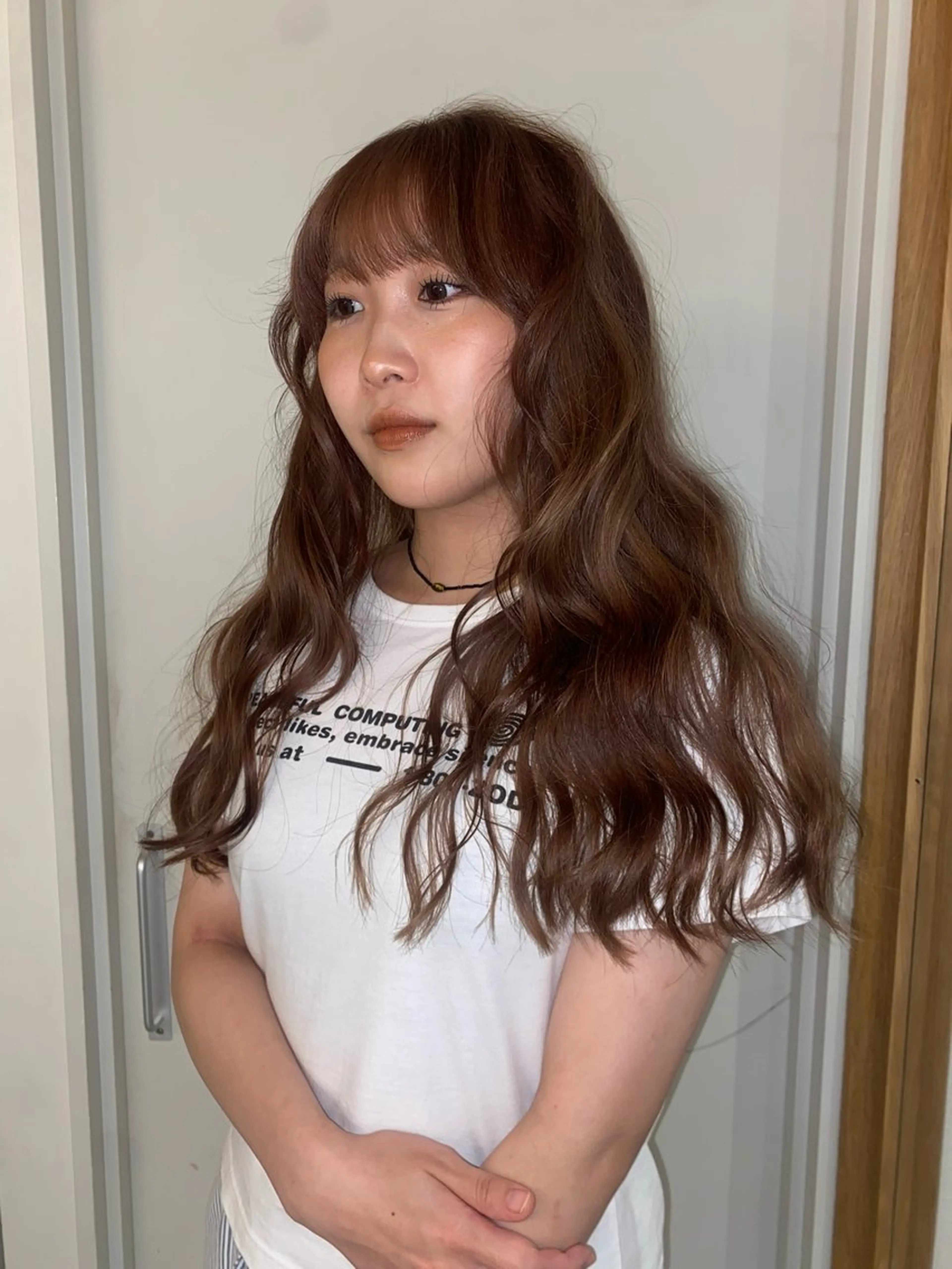 ロング ヘアカラー ナイトウ コトのヘアスタイル