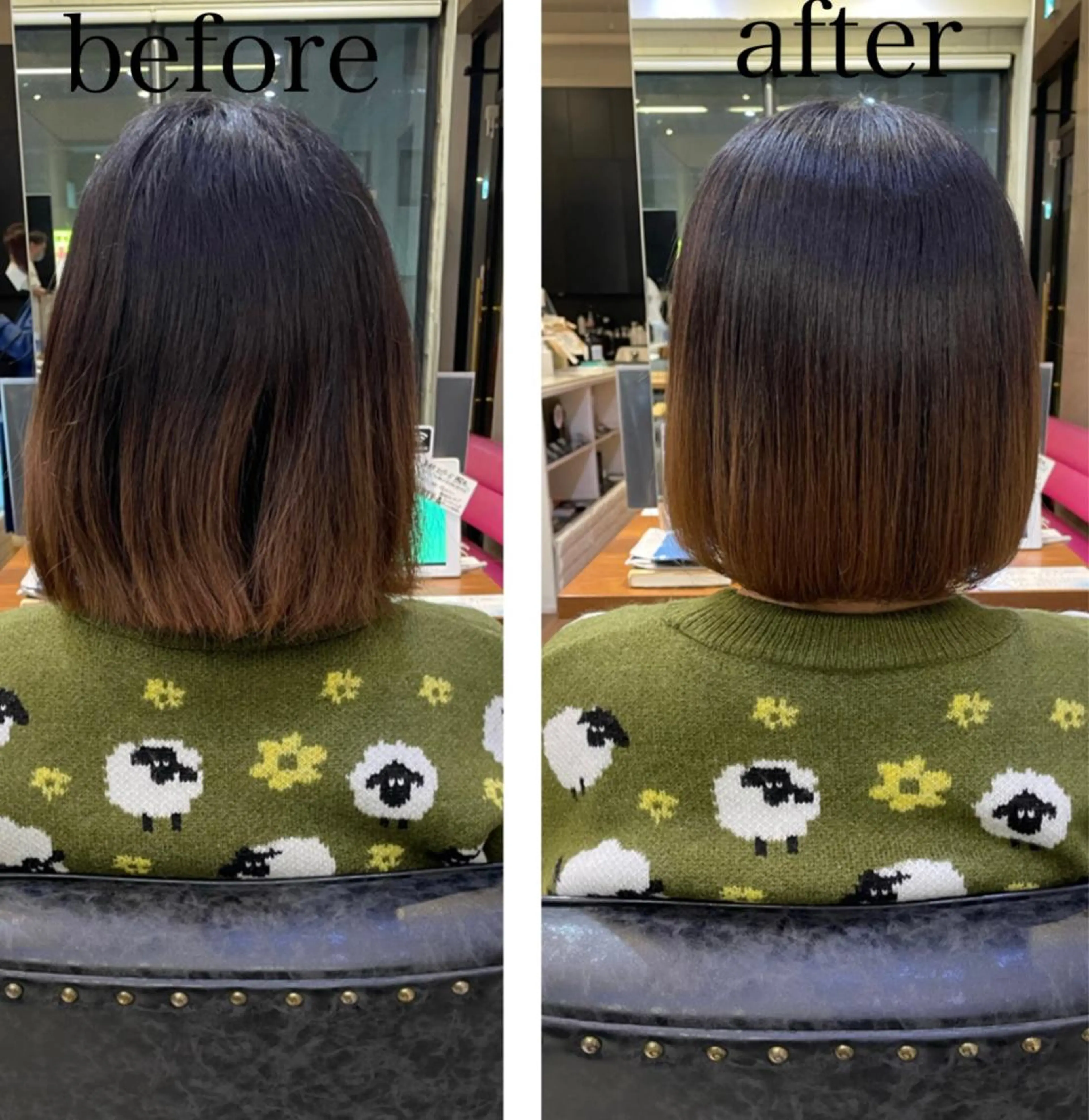 ミディアム 西大島美容師 渡部仁太のヘアスタイル