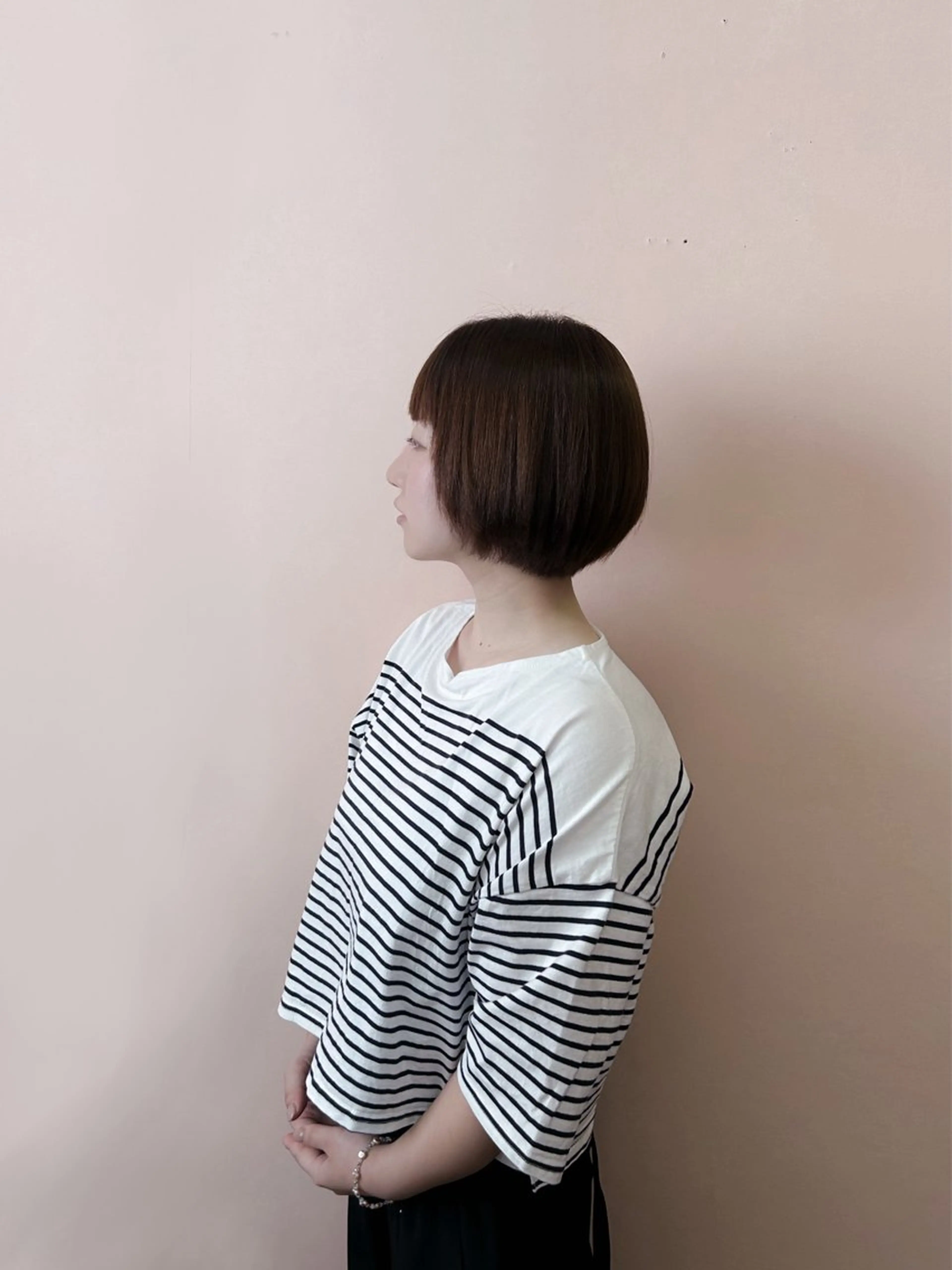 ショート 縮毛矯正 トリートメント 甲斐綾香 /髪質改善/縮毛矯正のヘアスタイル