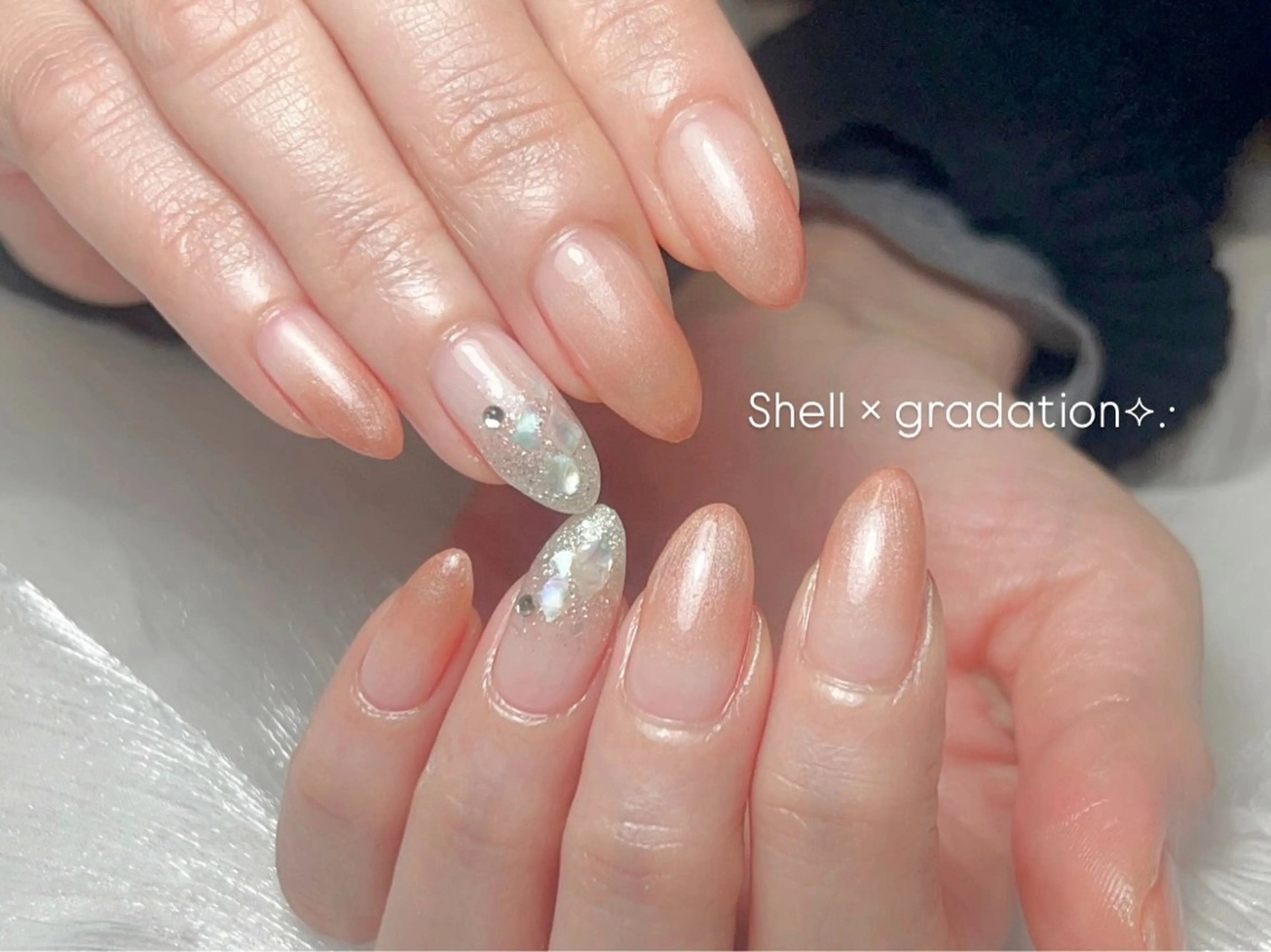 ネイル ジェルネイル グラデーション 韓国ネイル マグネットネイル オフィスネイル ハンドネイル Nail by EN 🪽Amiのネイルデザイン