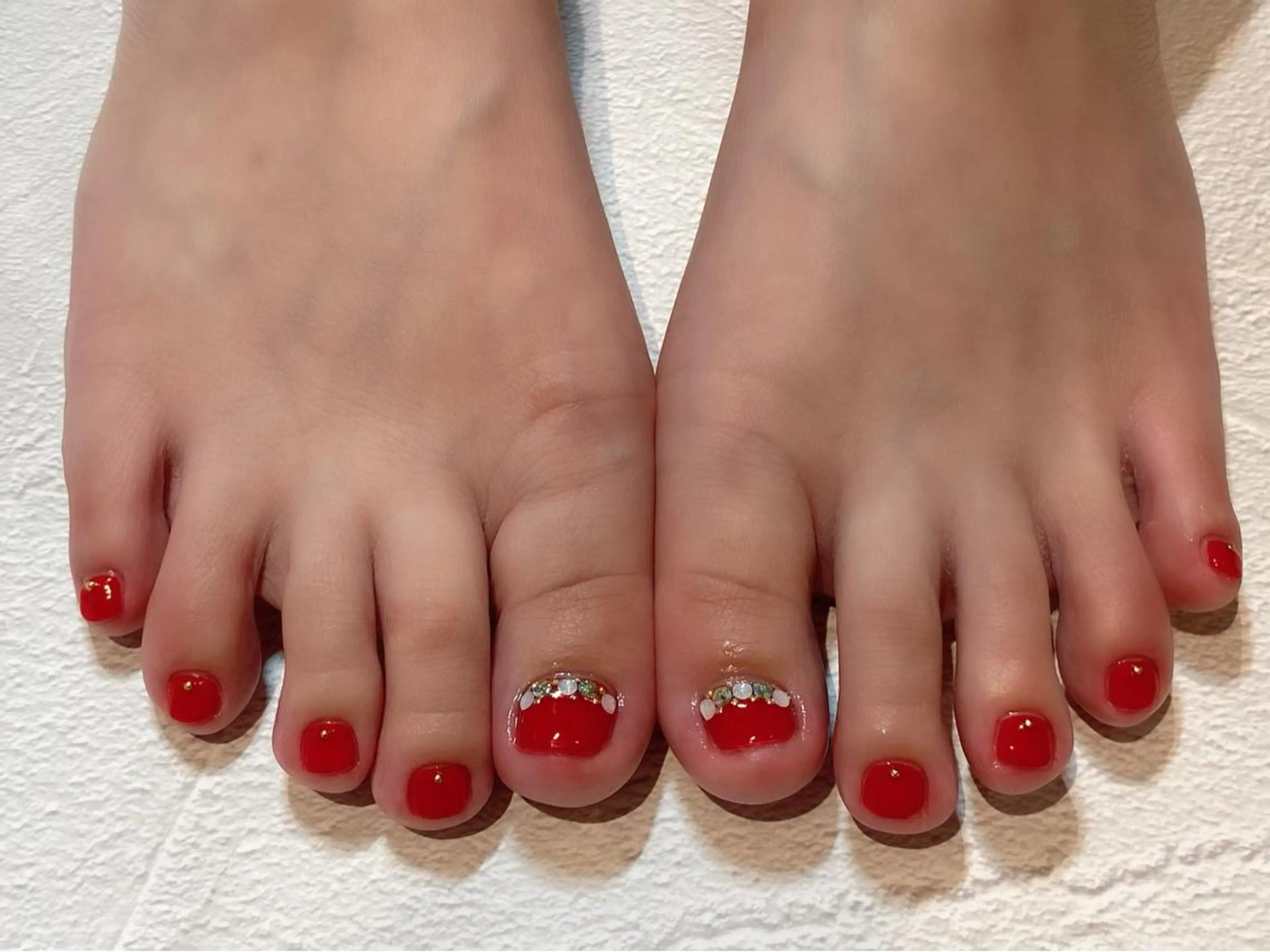 ネイル ストーンネイル フットネイル GO TODAY SHAiRE SALON所属・✨kitamura rie✨のネイルデザイン