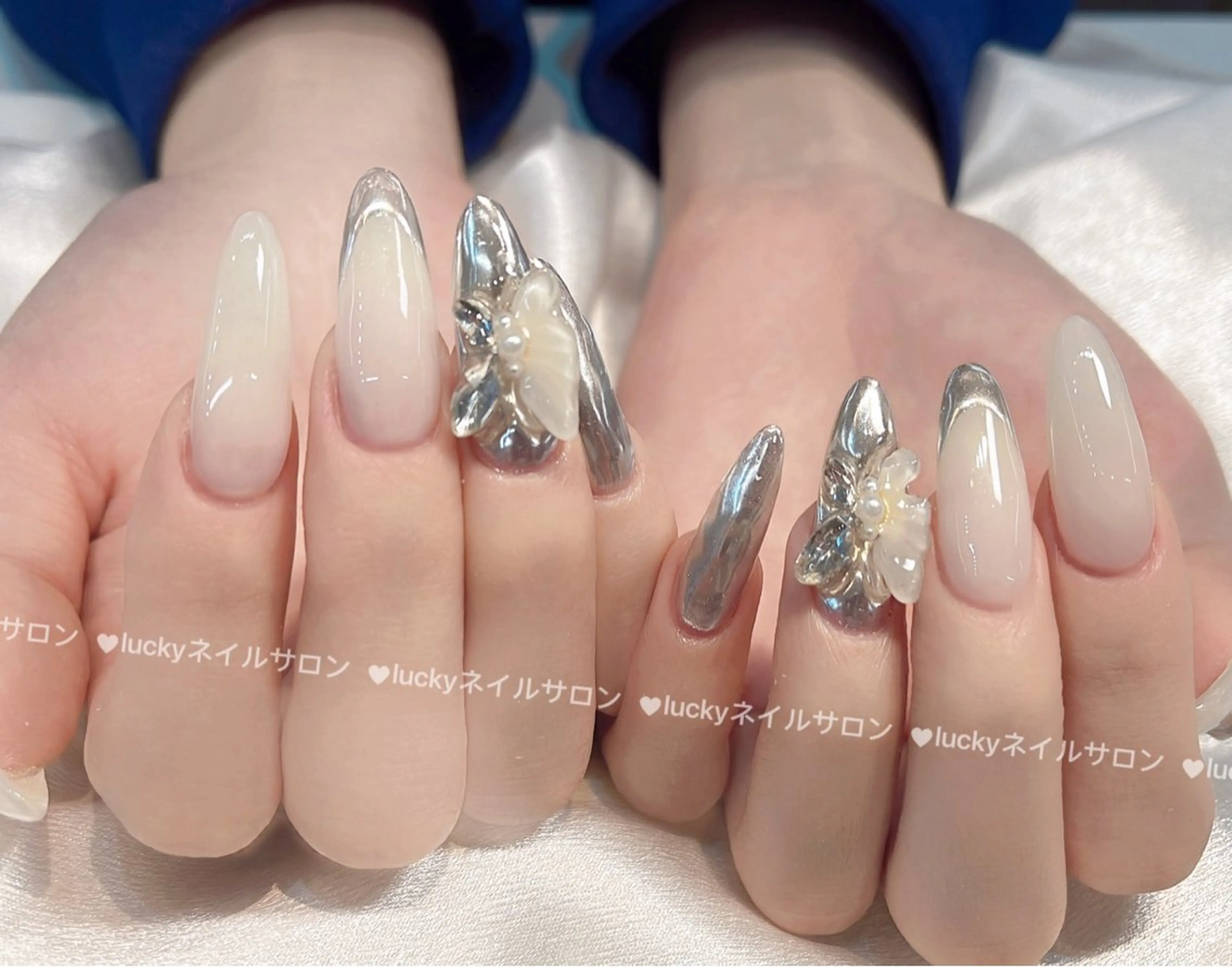 ネイル アートネイル チークネイル 長さ出し フットネイル ジェルネイル ハンドネイル ハンドケア ラッキーネイルサロン 西川口東口店のネイルデザイン
