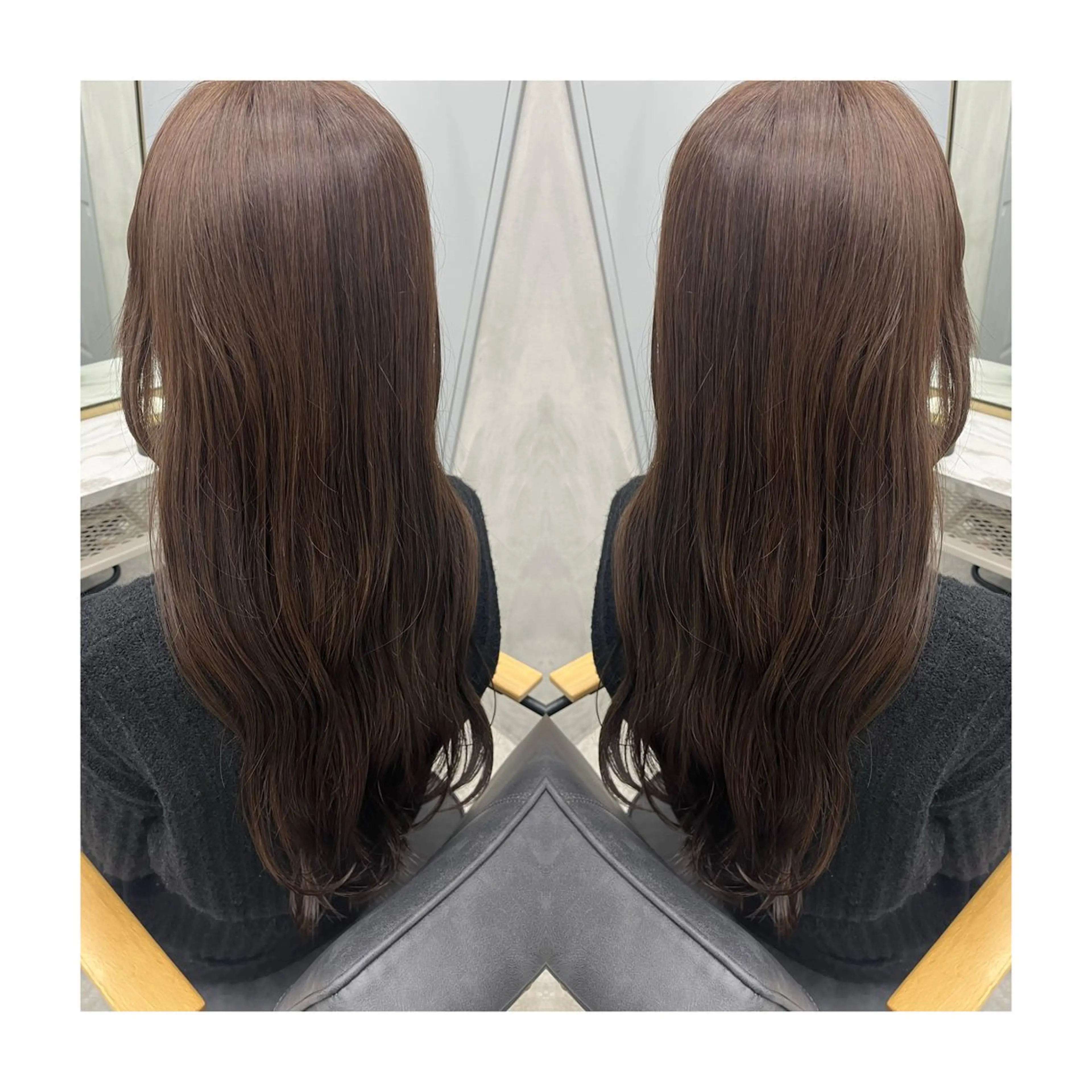 ロング カット ヘアカラー トリートメント 🩶韓国艶髪🇰🇷 下本夕綺のヘアスタイル