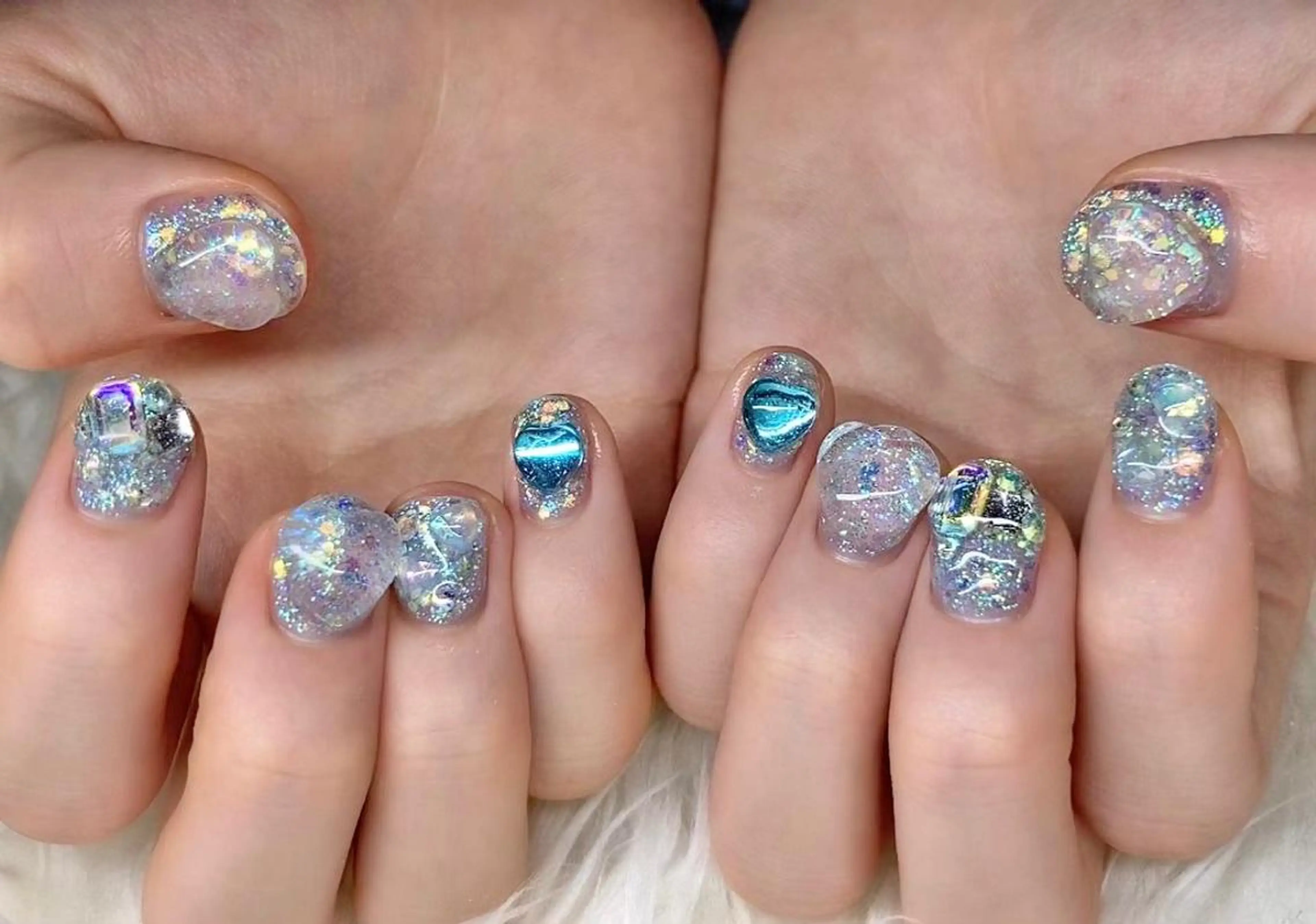 ネイル 長さ出し ジェルネイル 卒業式 韓国ネイル マグネットネイル ハンドネイル Nail&eye Belire 新宿のネイルデザイン