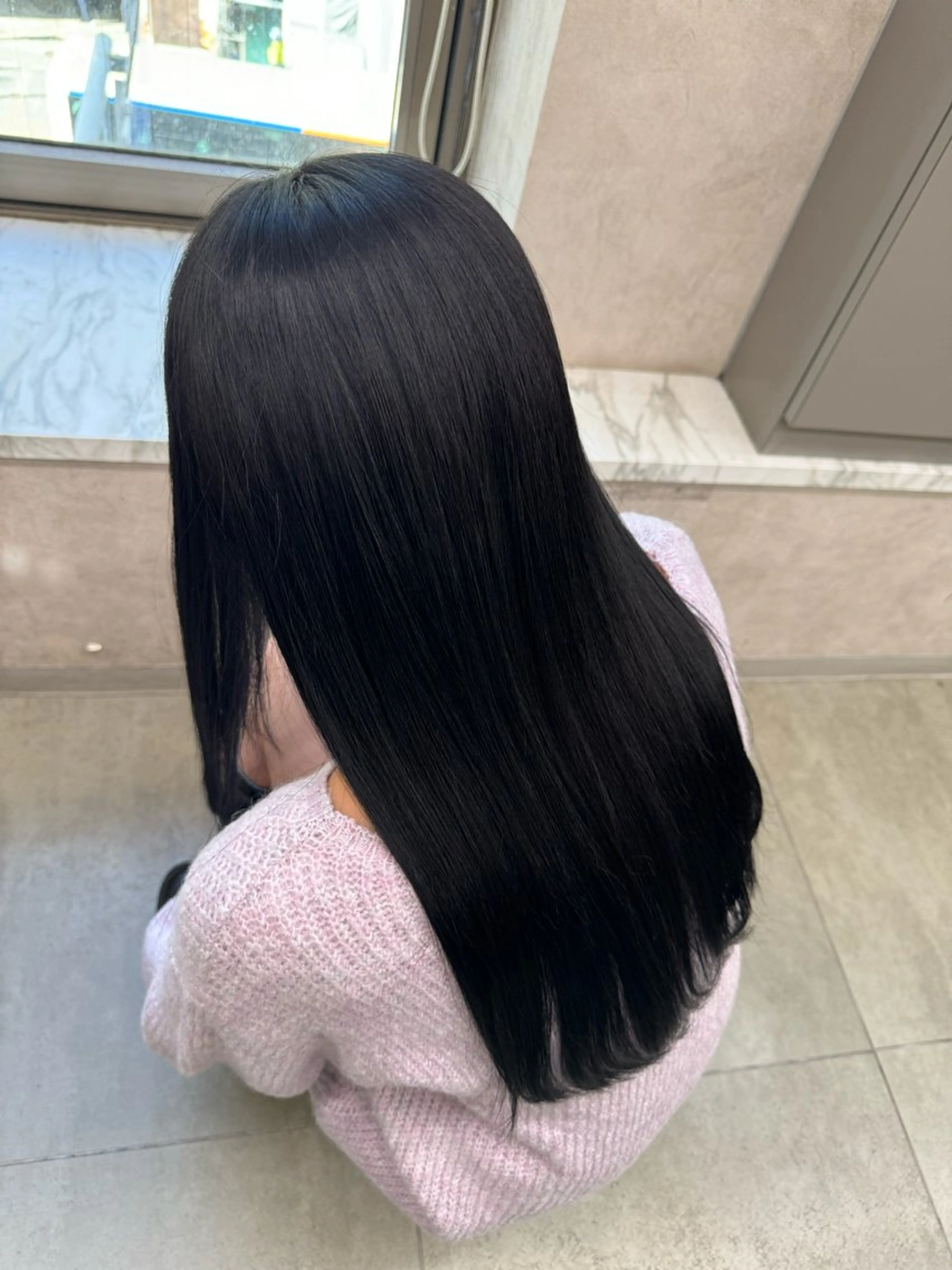 ロング カット 縮毛矯正 艶カラー美髪縮毛矯正 /髪質改善✨️ユウキのヘアスタイル