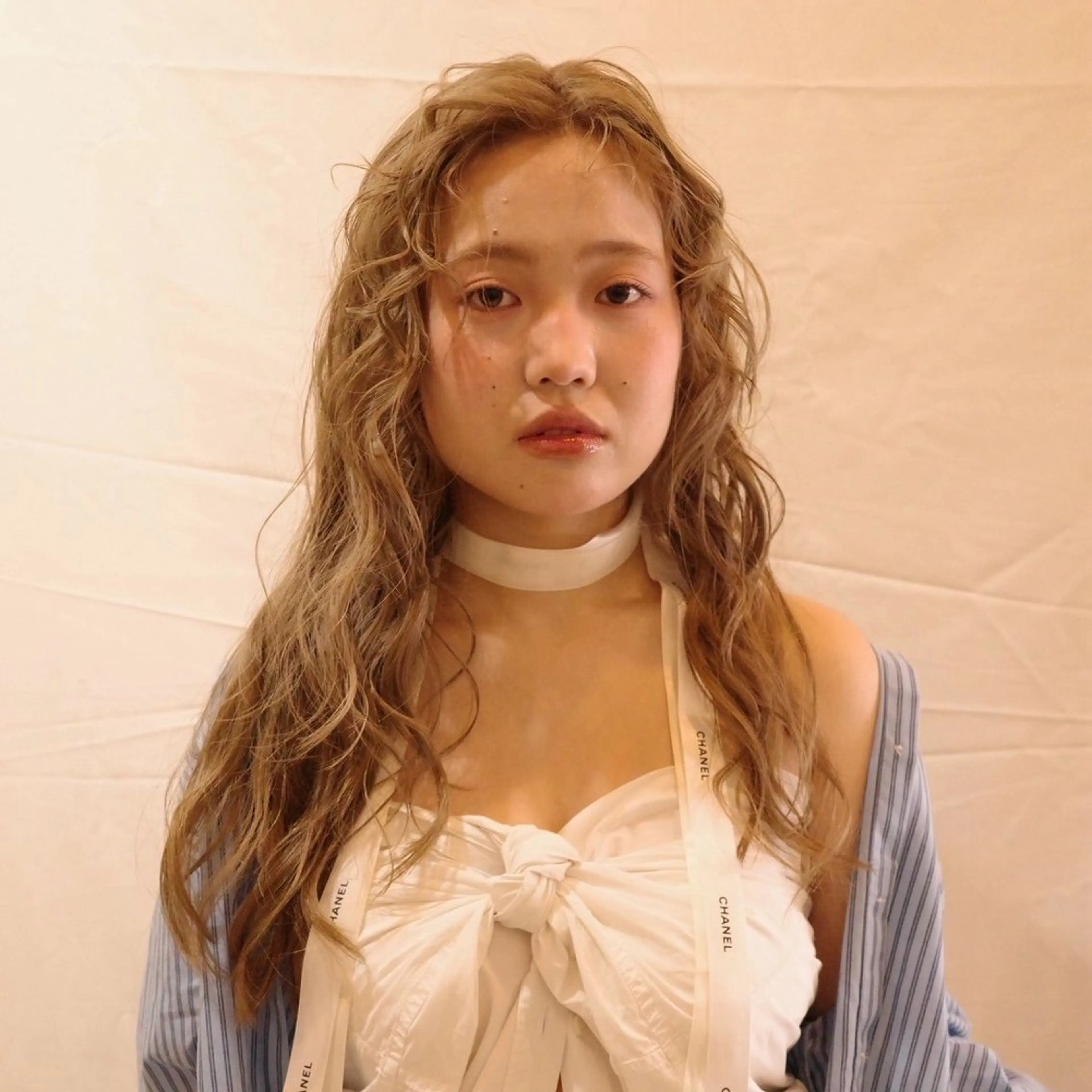 ロング カラー ベージュカラー カット ヘアカラー ROMEO京橋 タナカユアンのヘアスタイル