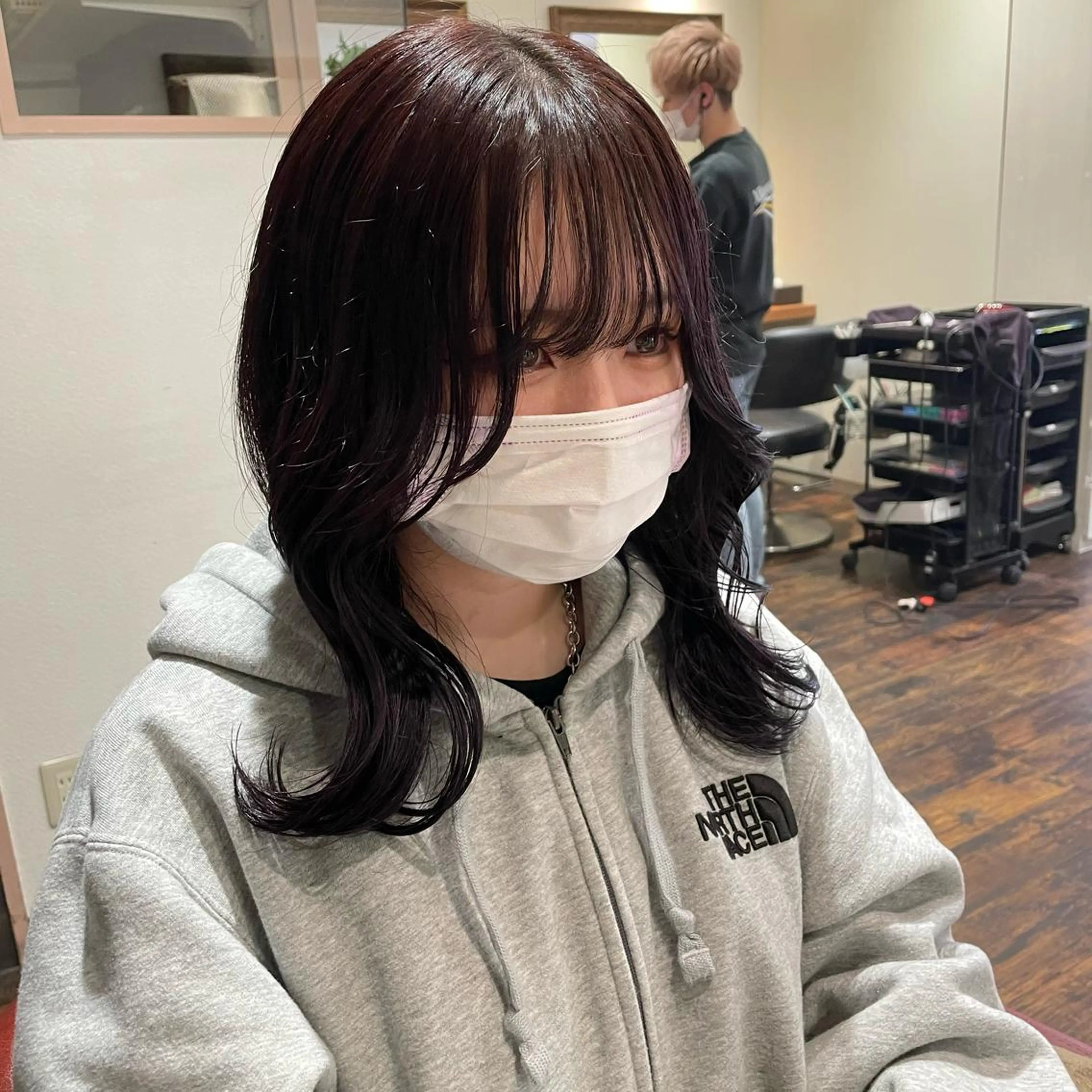 セミロング カラー ラベンダーカラー ヘアカラー トリートメント Wataru 髪質改善カラー💎のヘアスタイル