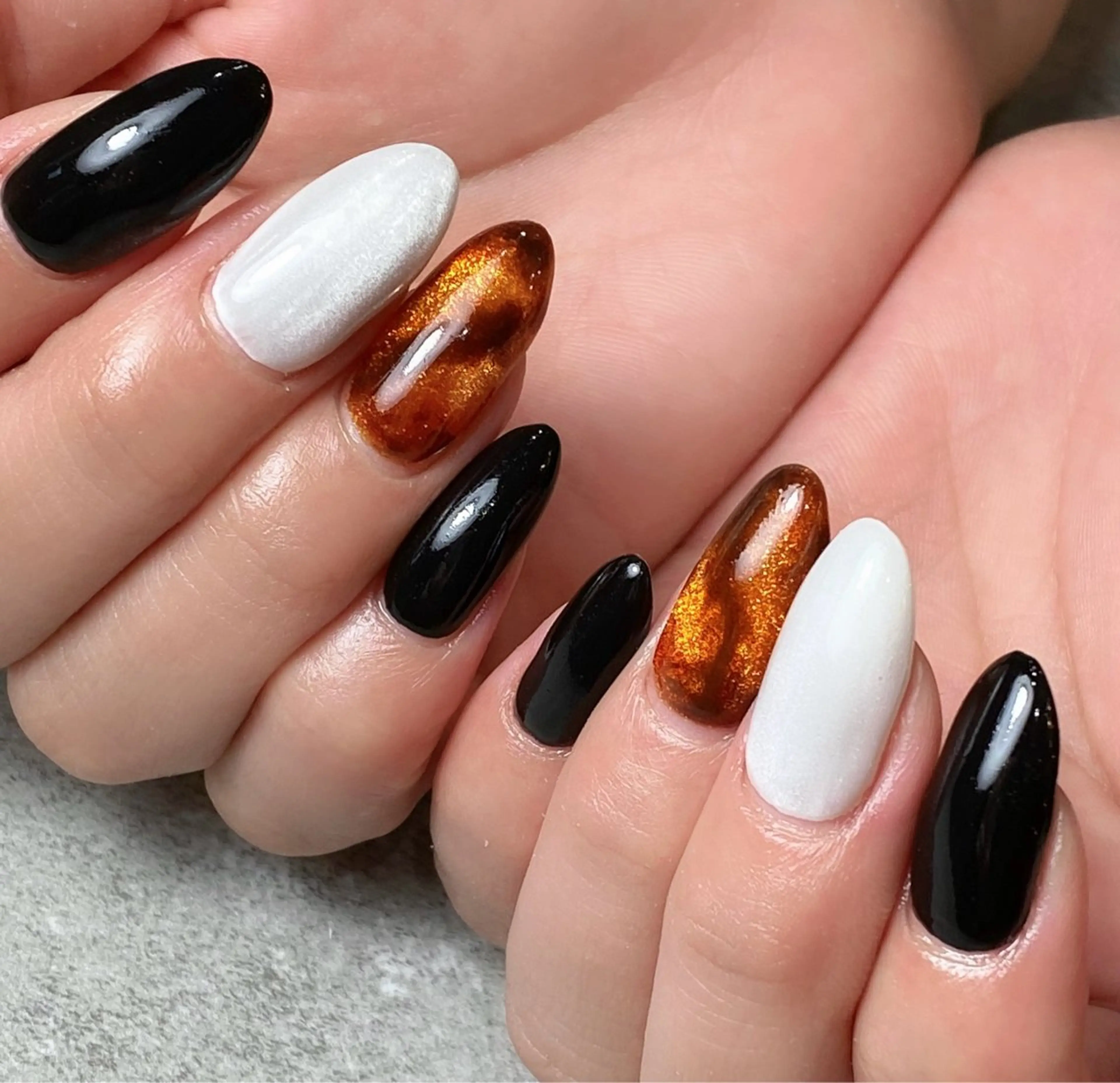 ネイル べっ甲ネイル ハンドネイル Narumi nailのネイルデザイン