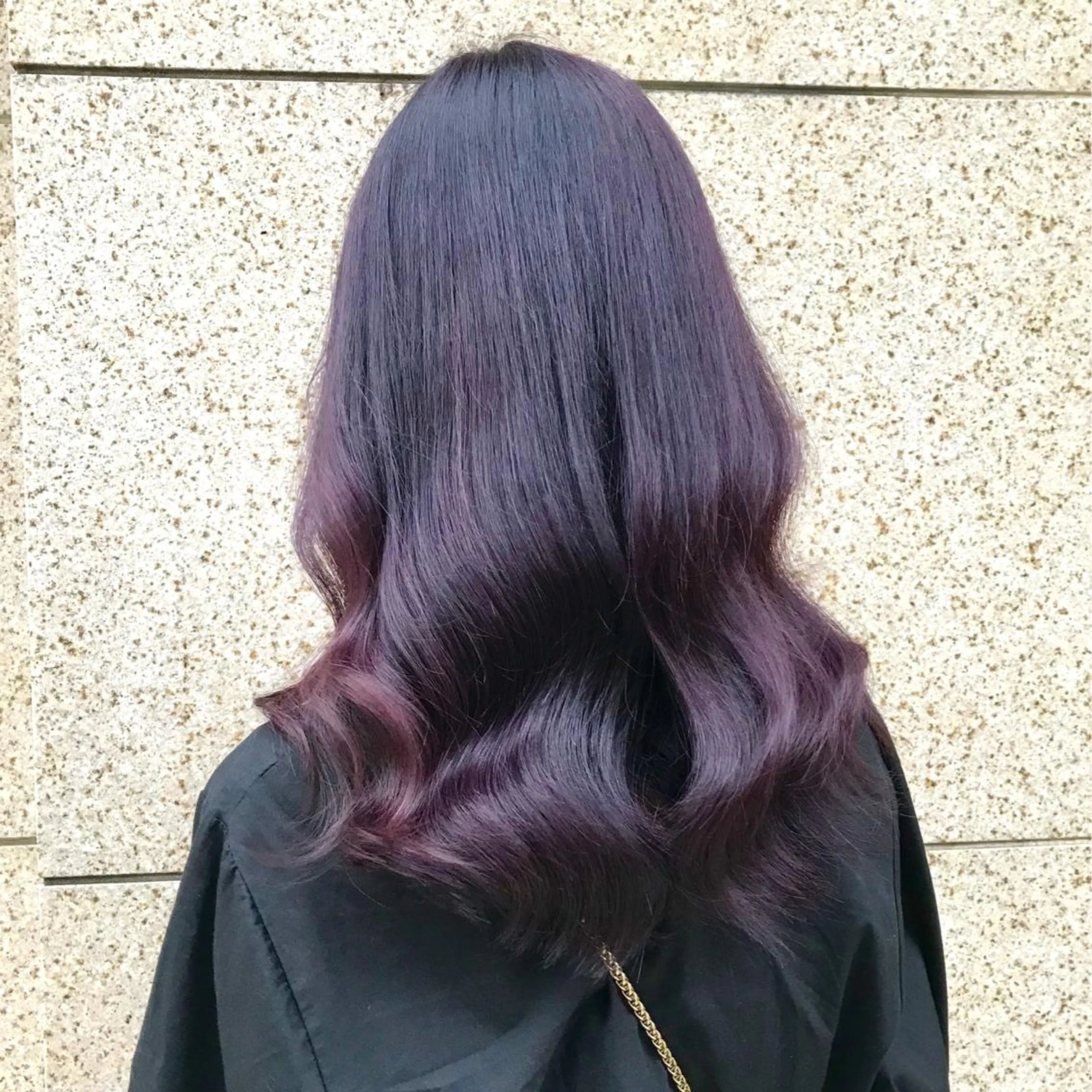 セミロング カラー ブリーチ ラベンダーカラー タンバルモリ ヨシンモリ ムルギョル巻き K-POP好き美容師 🇰🇷Kai.Yのヘアスタイル