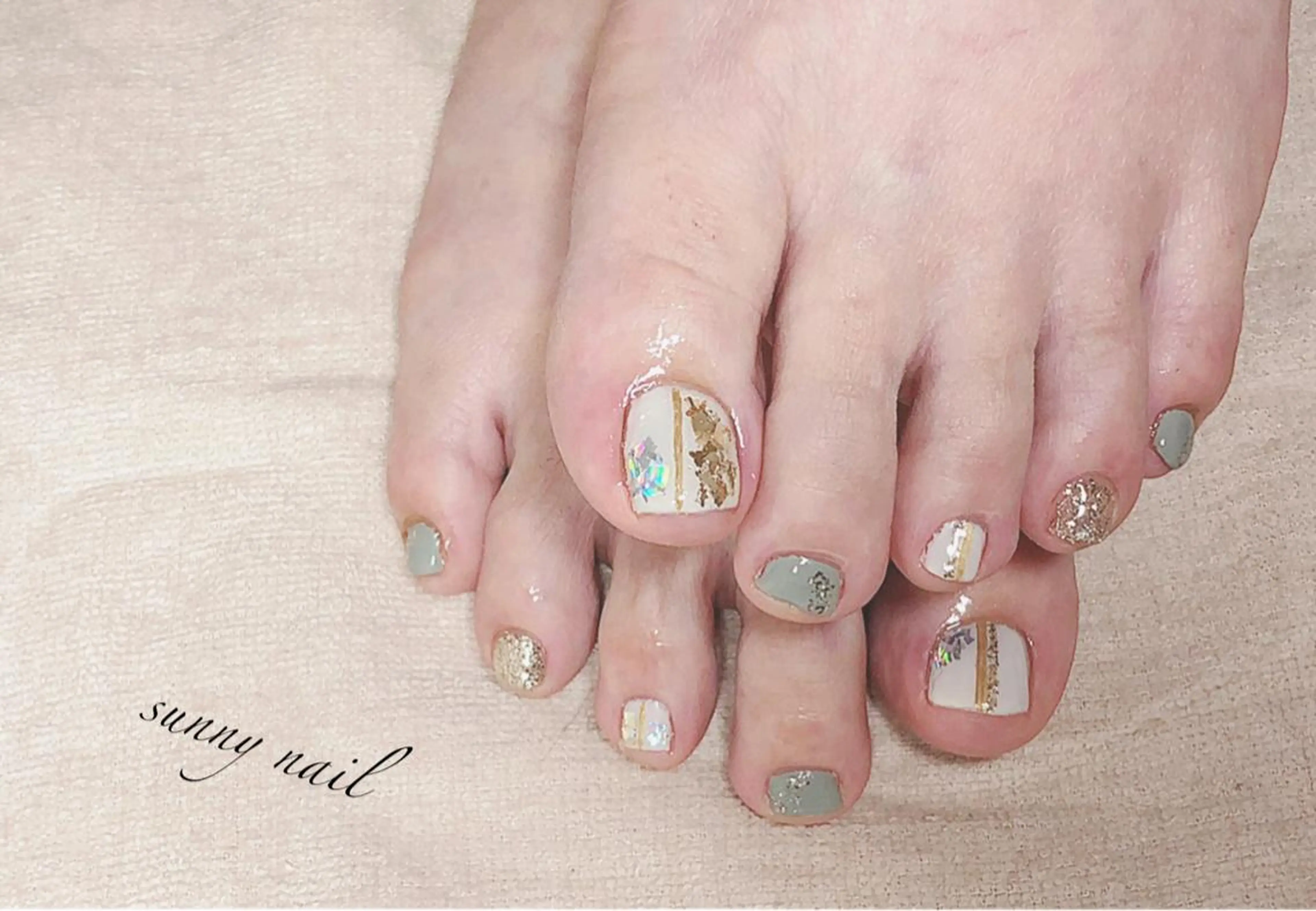 ネイル フットネイル ニュアンスネイル sunny nailのネイルデザイン