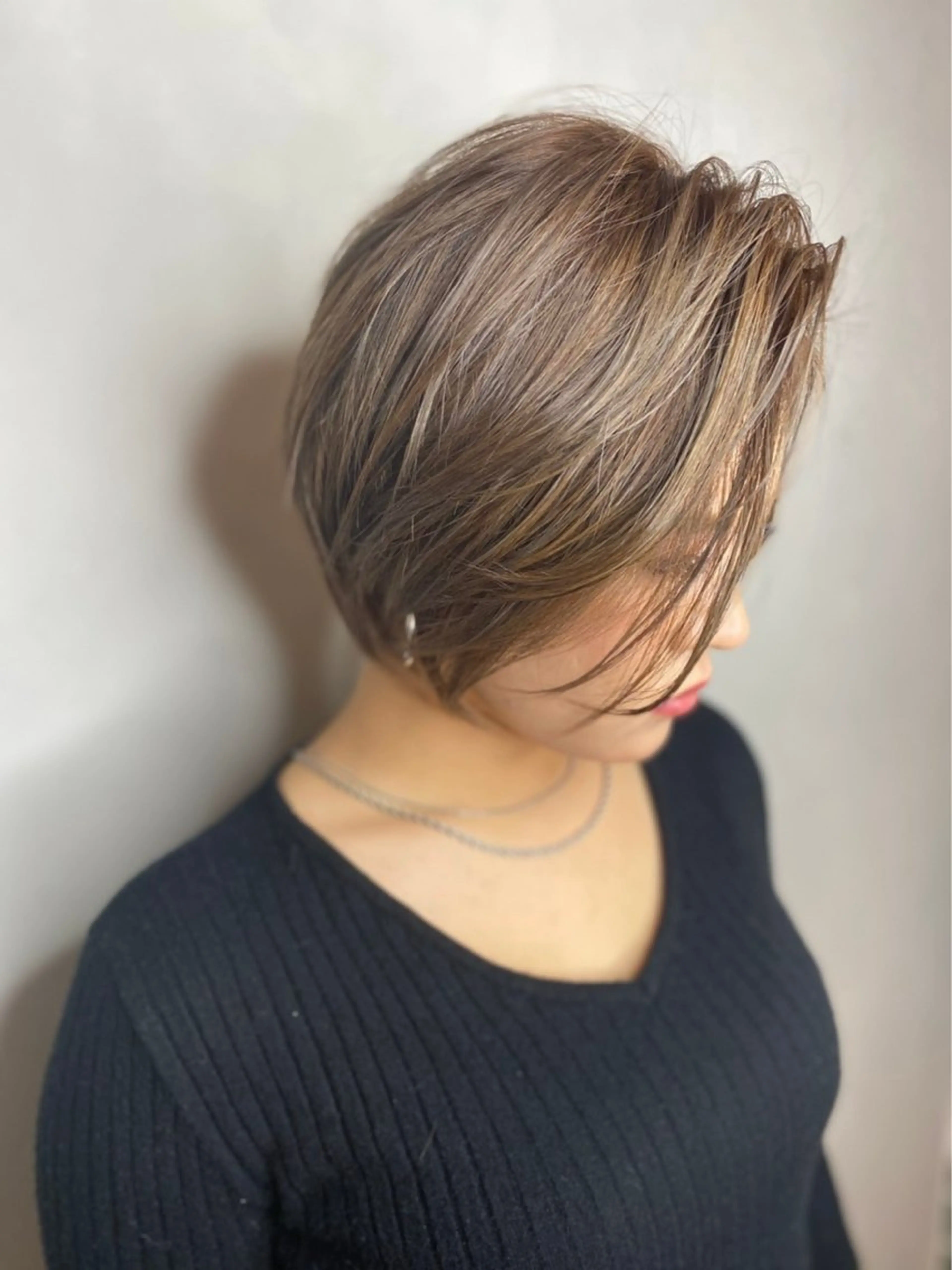 カラー ベージュカラー 透明感カラー ハイライトカラー ヘアカラー BROCANTE立川 karasawa.nのヘアスタイル
