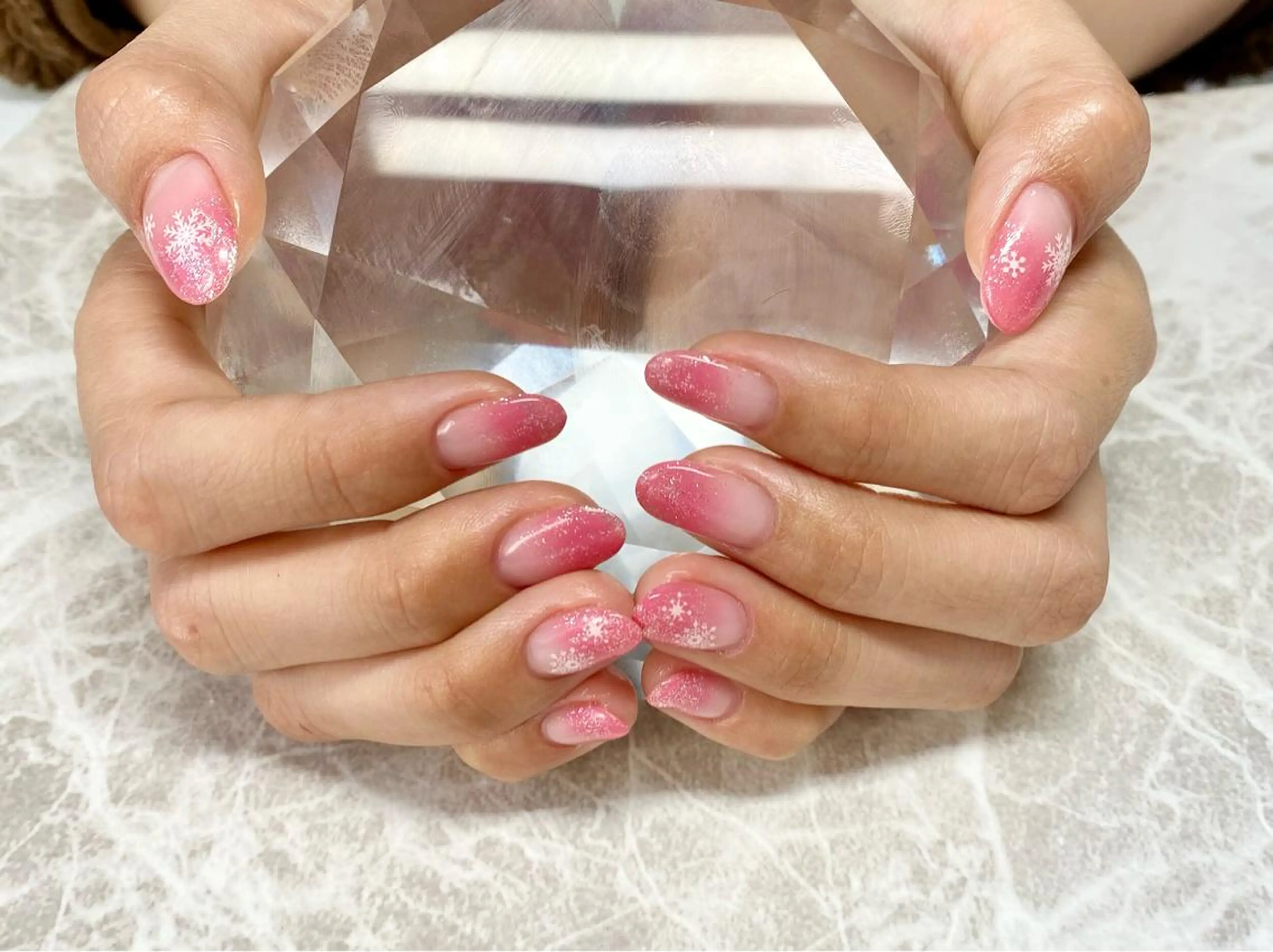 ネイル グラデーション ラメ(グリッター) ラメグラデーション ハンドネイル ゆぴねいる yupinailのネイルデザイン