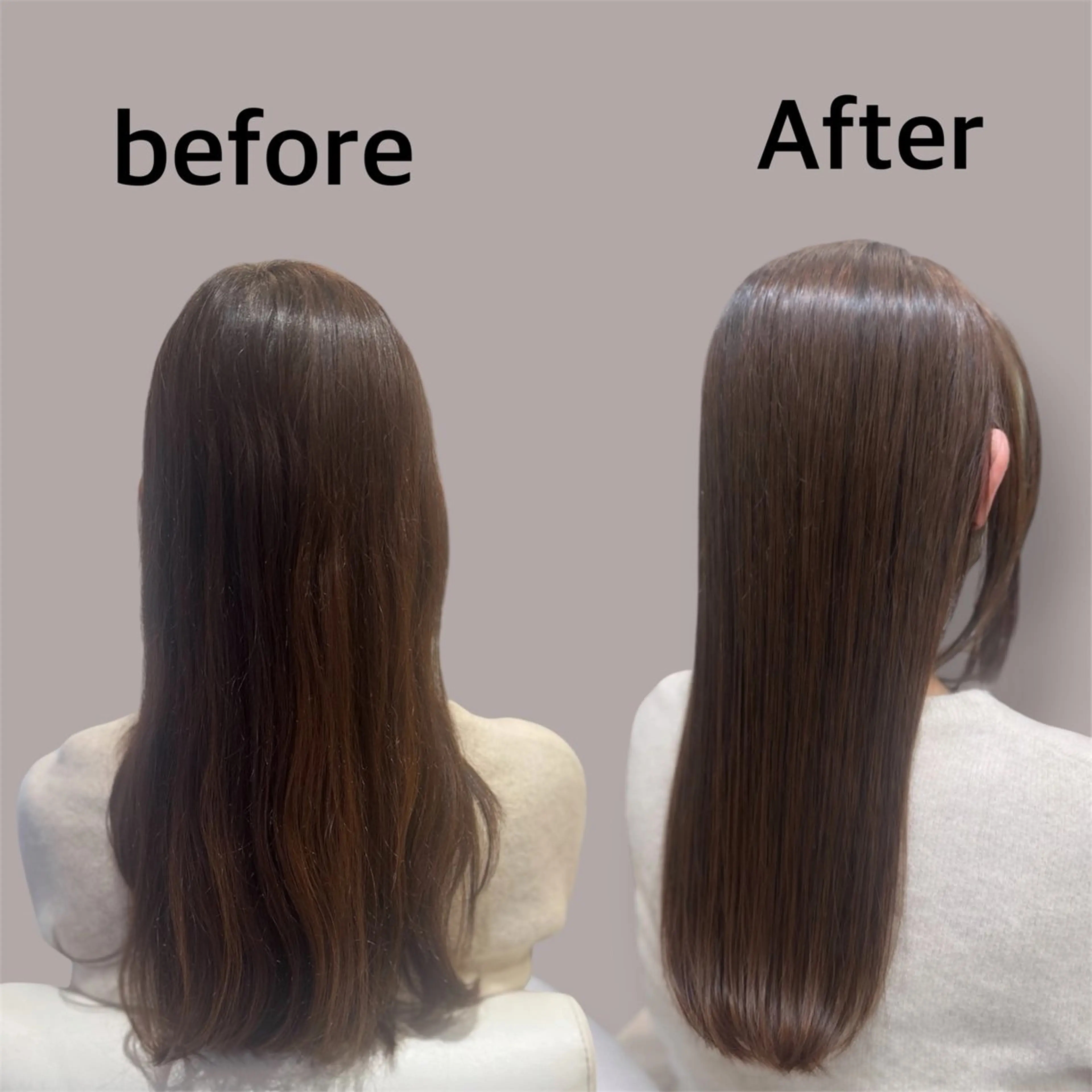 セミロング カット 縮毛矯正 NICCOLO室見 Erinaのヘアスタイル